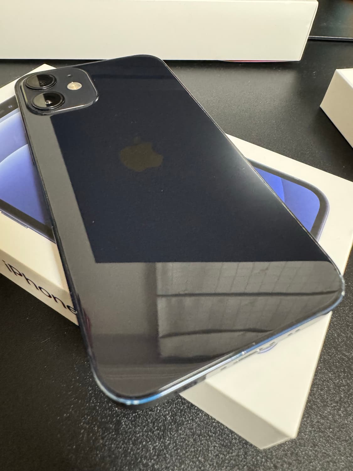 애플 아이폰12미니 블랙 256기가 풀박스 + 레더케이스 상품이미지4