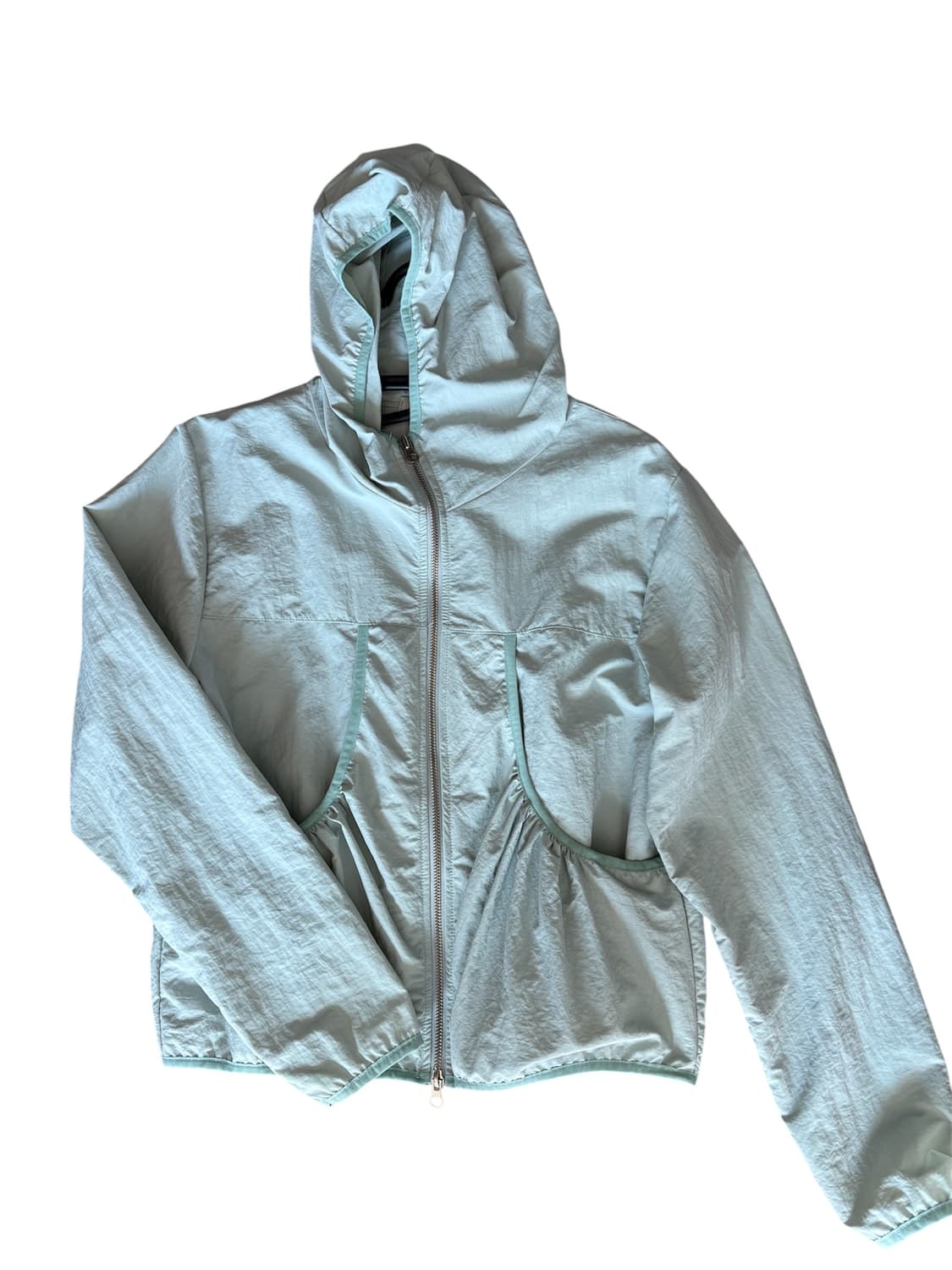 유니크 민트색 바람막이 상품이미지1