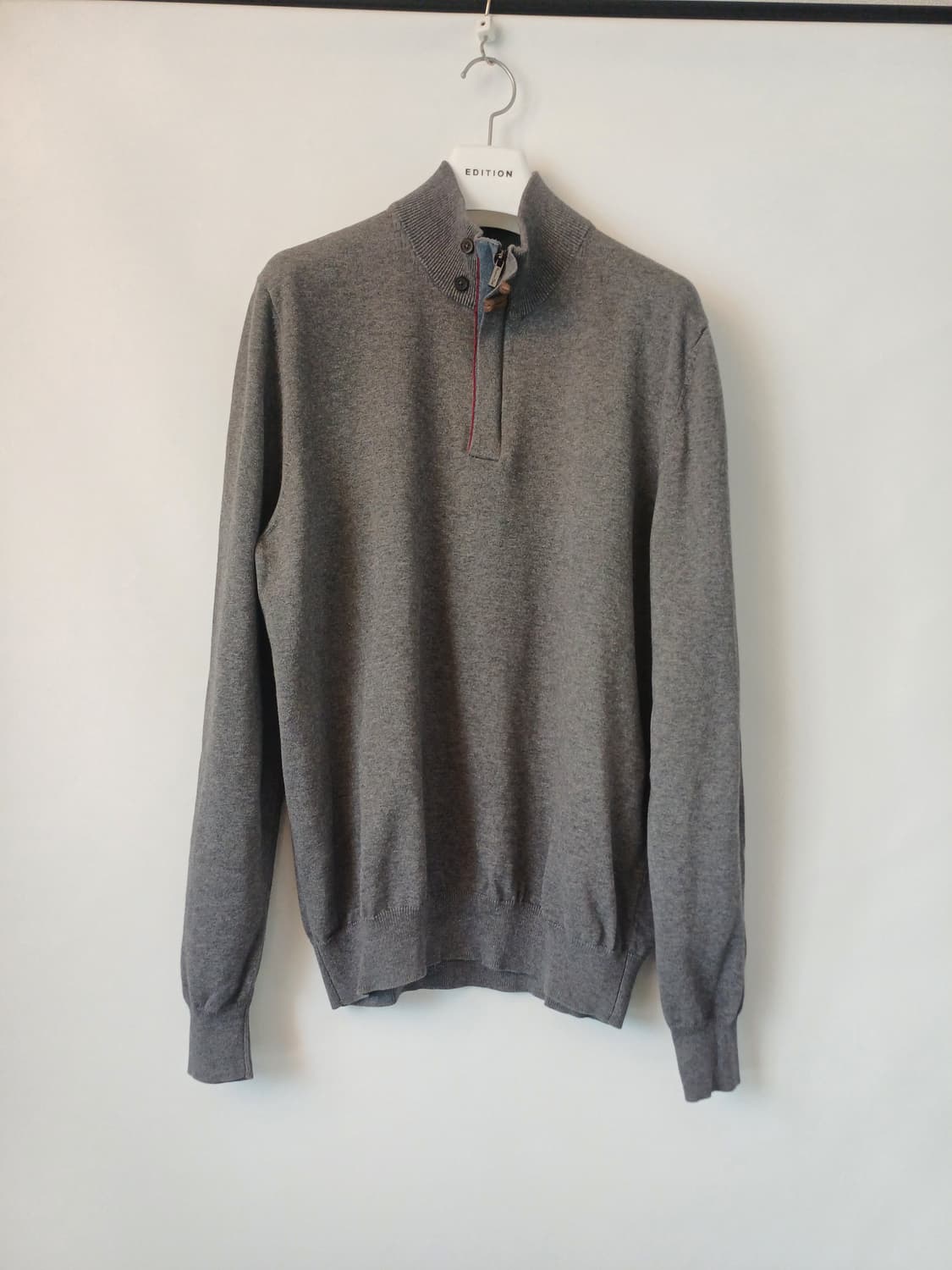 [XL] 마시모 두띠(Massimo Dutti) 코튼 캐시미어 쿼터 집업 상품이미지1