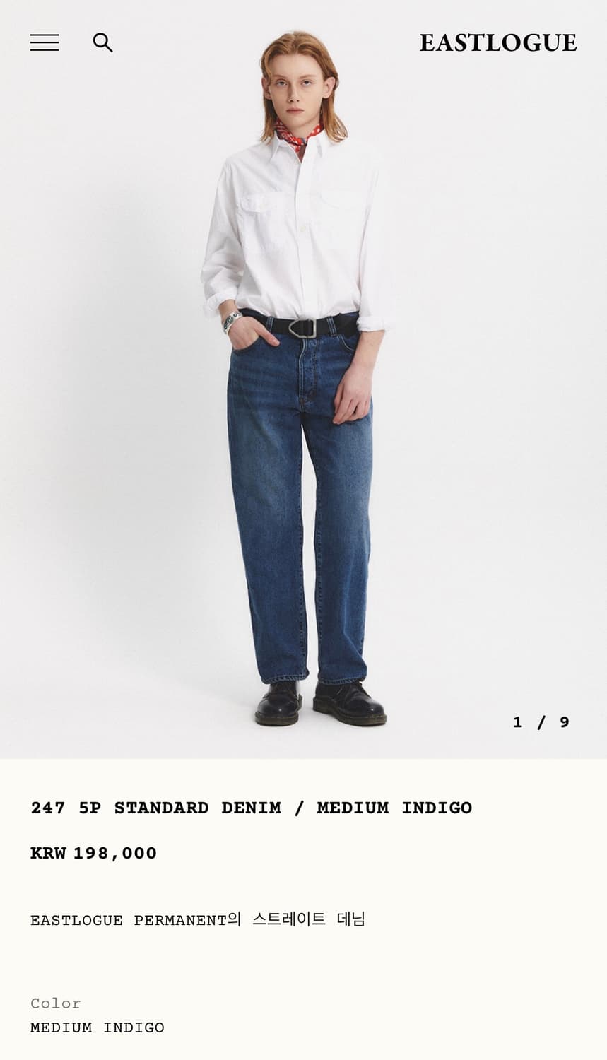 M(32)/ 이스트로그 퍼머넌트 5p 데님 상품이미지1