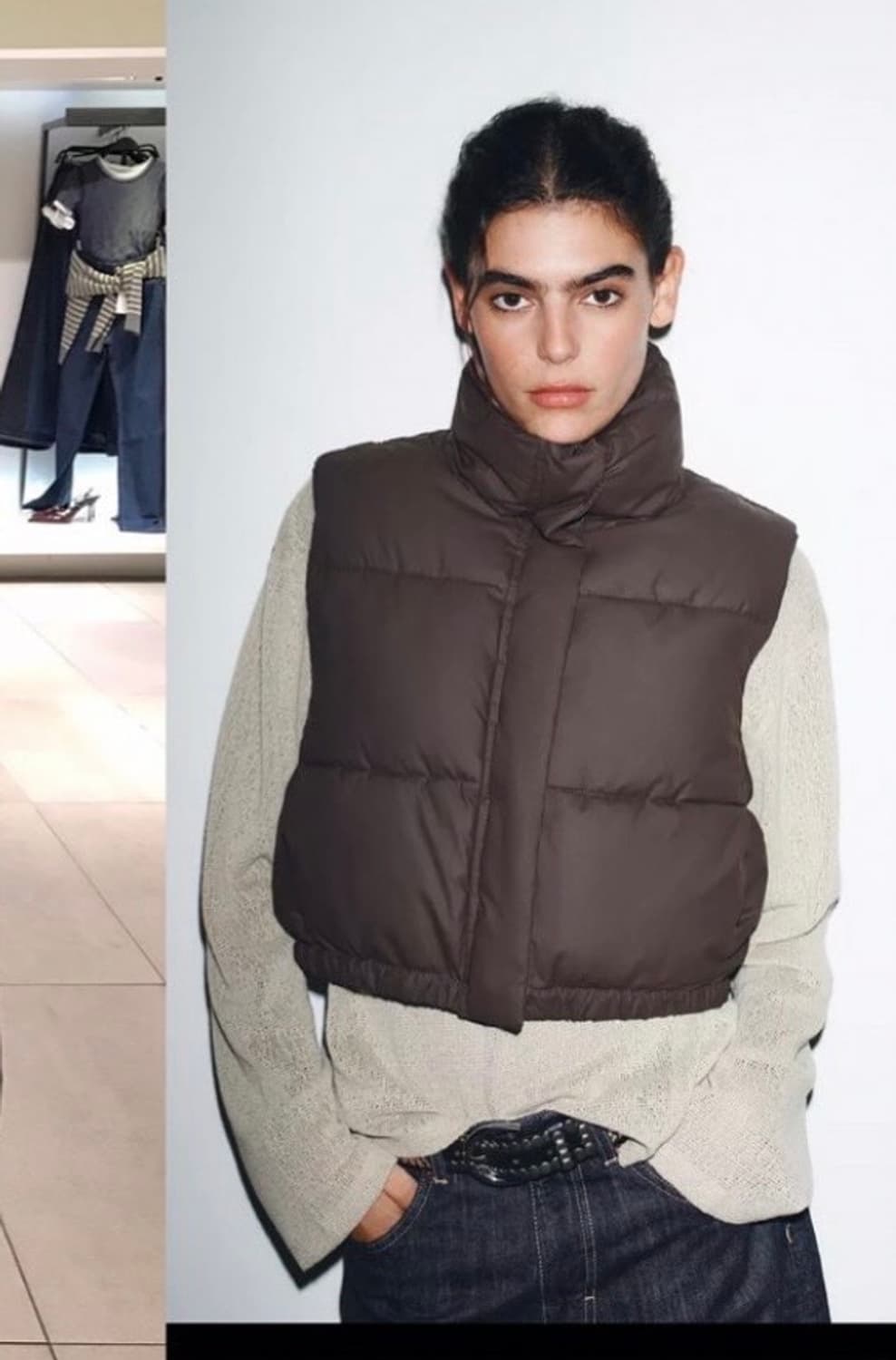 자라 패딩 조끼 새상품 상품이미지1