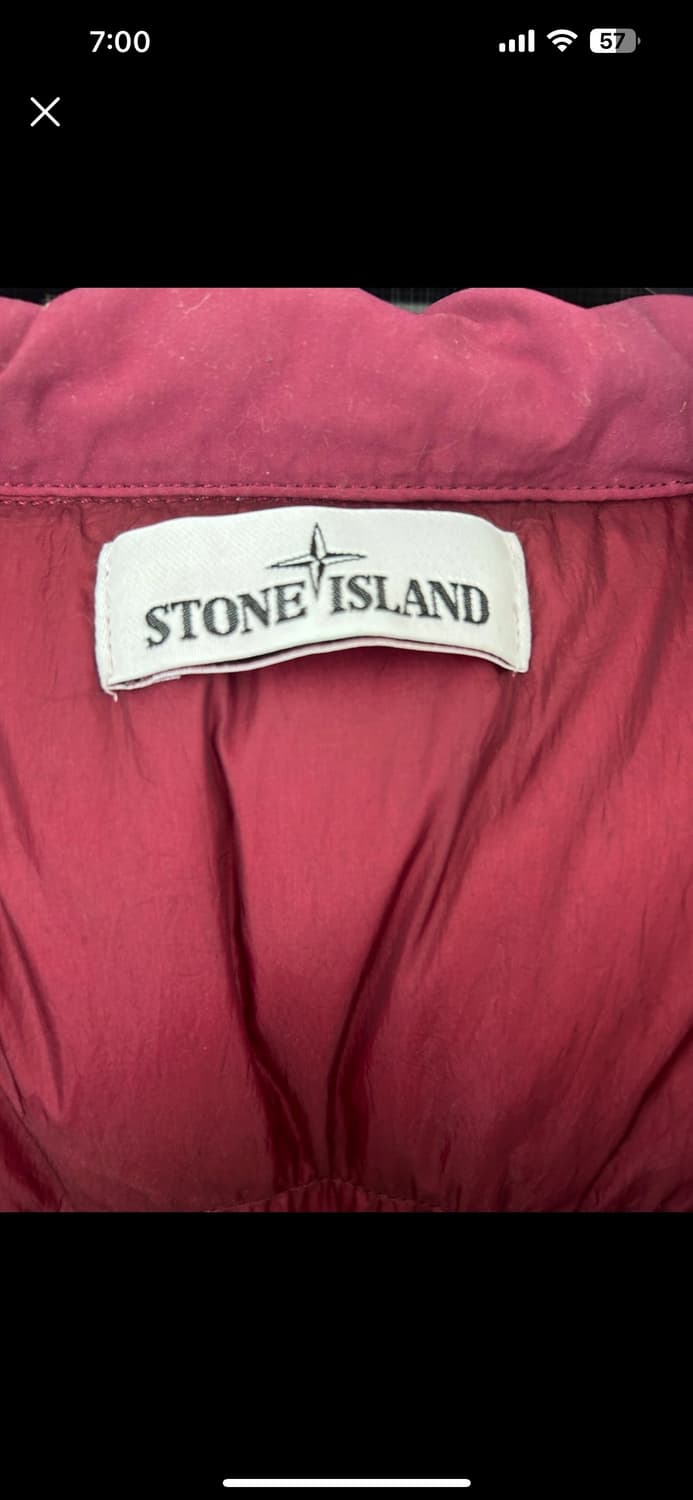 스톤아일랜드 크링클립스 롱패딩 버건디 xl 상품이미지2