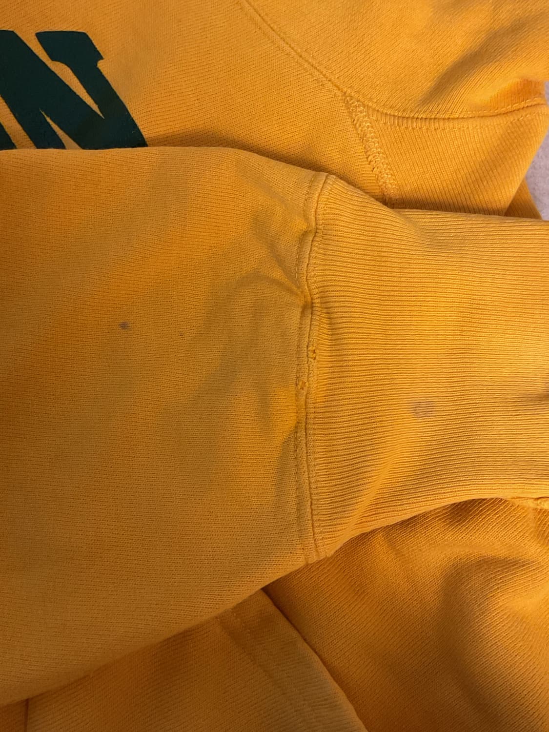 80s champion yellow damaged hoodie 상품이미지6