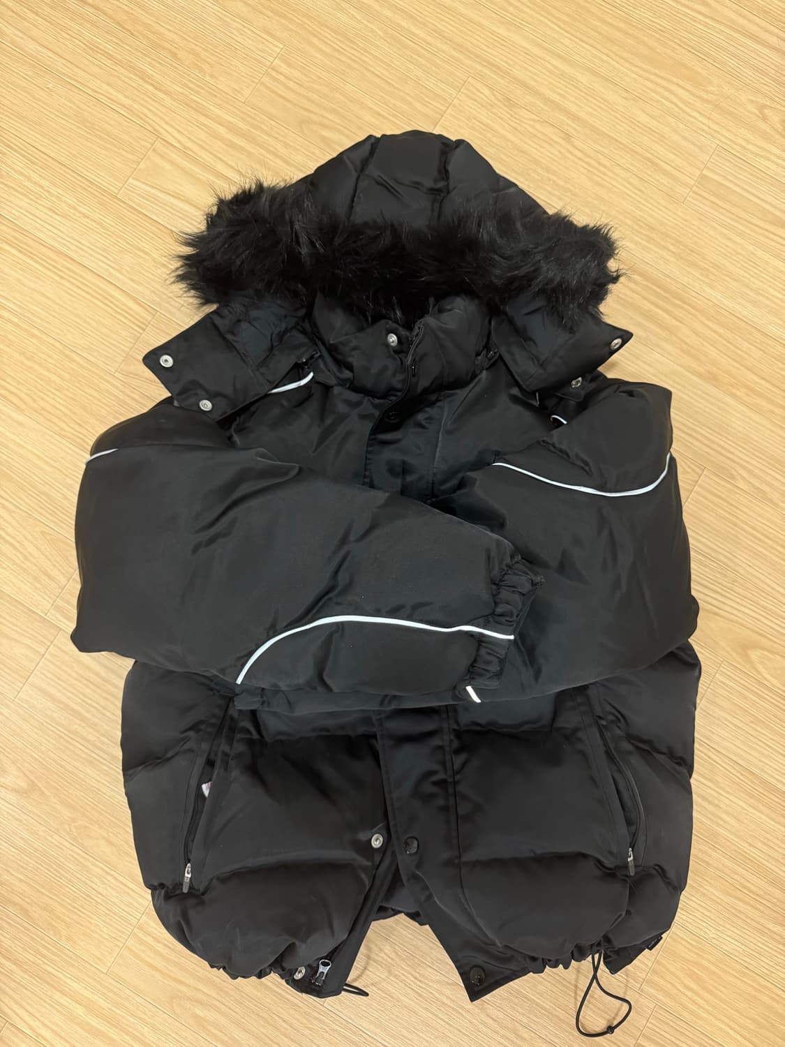 슈프림조던 퍼퍼자켓 블랙M 상품이미지3