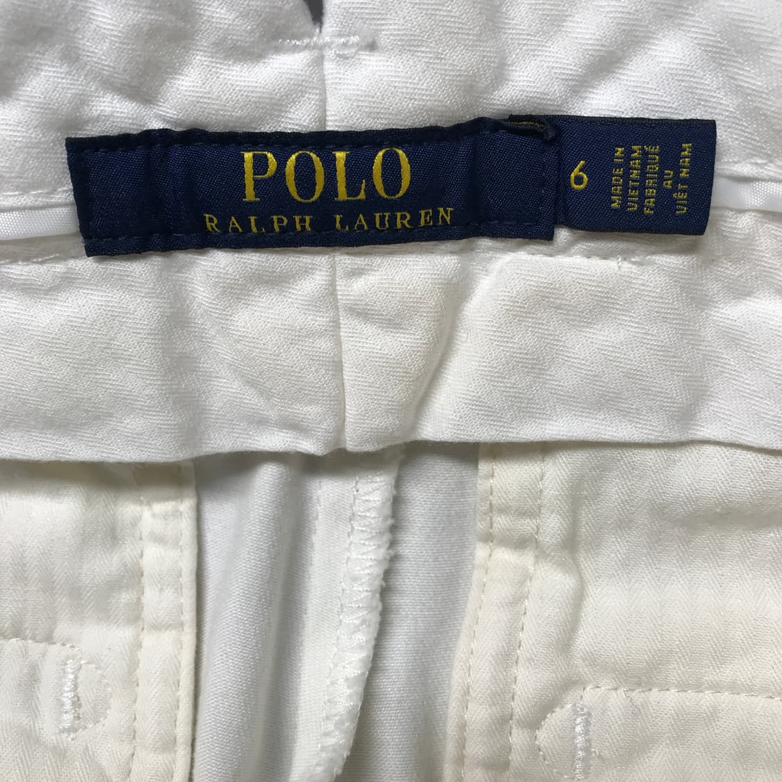 폴로 랄프로렌 멀티 자수 화이트 치노 팬츠 6(W) 상품이미지9