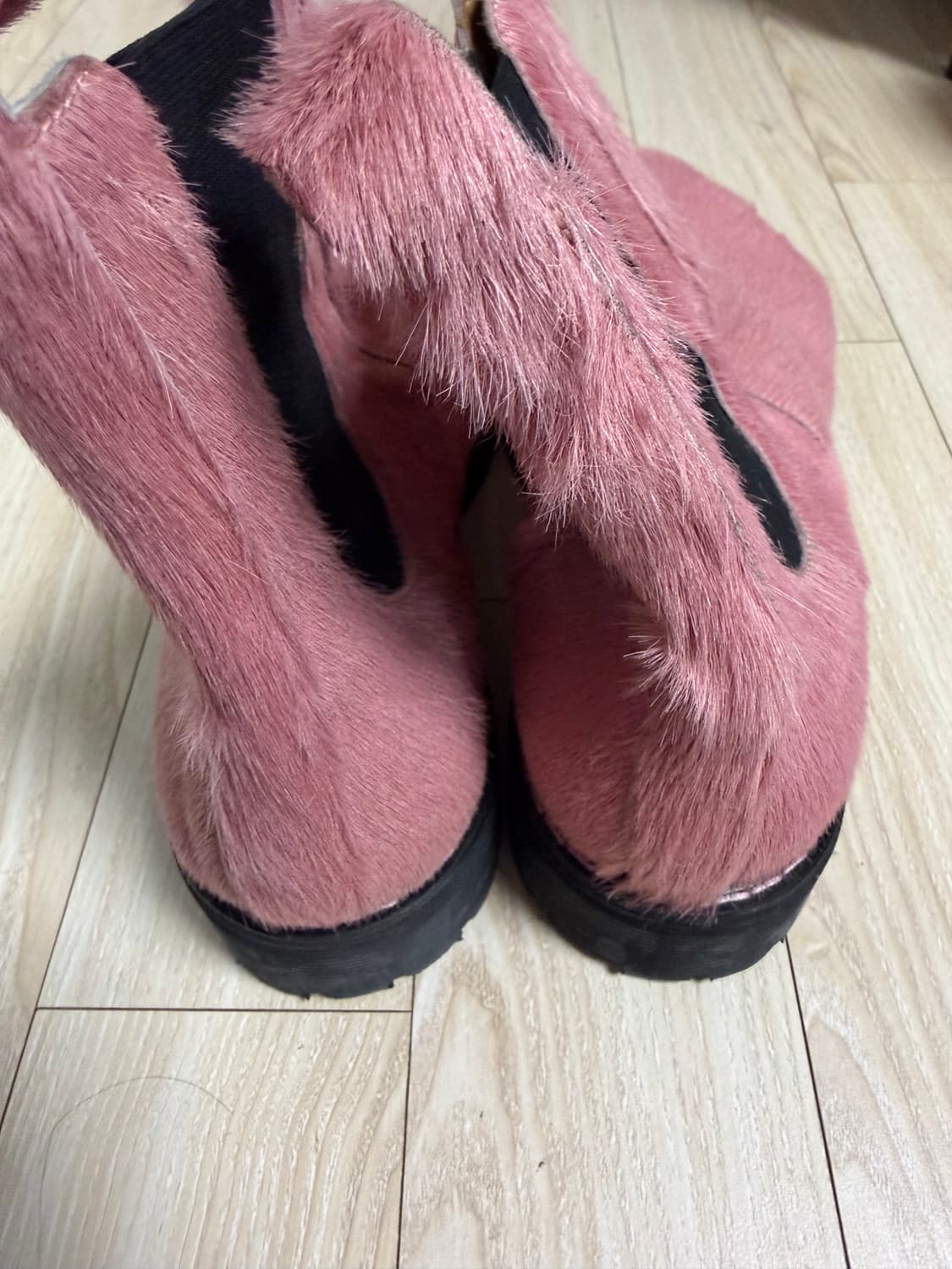 핑크 송치 워커 상품이미지3