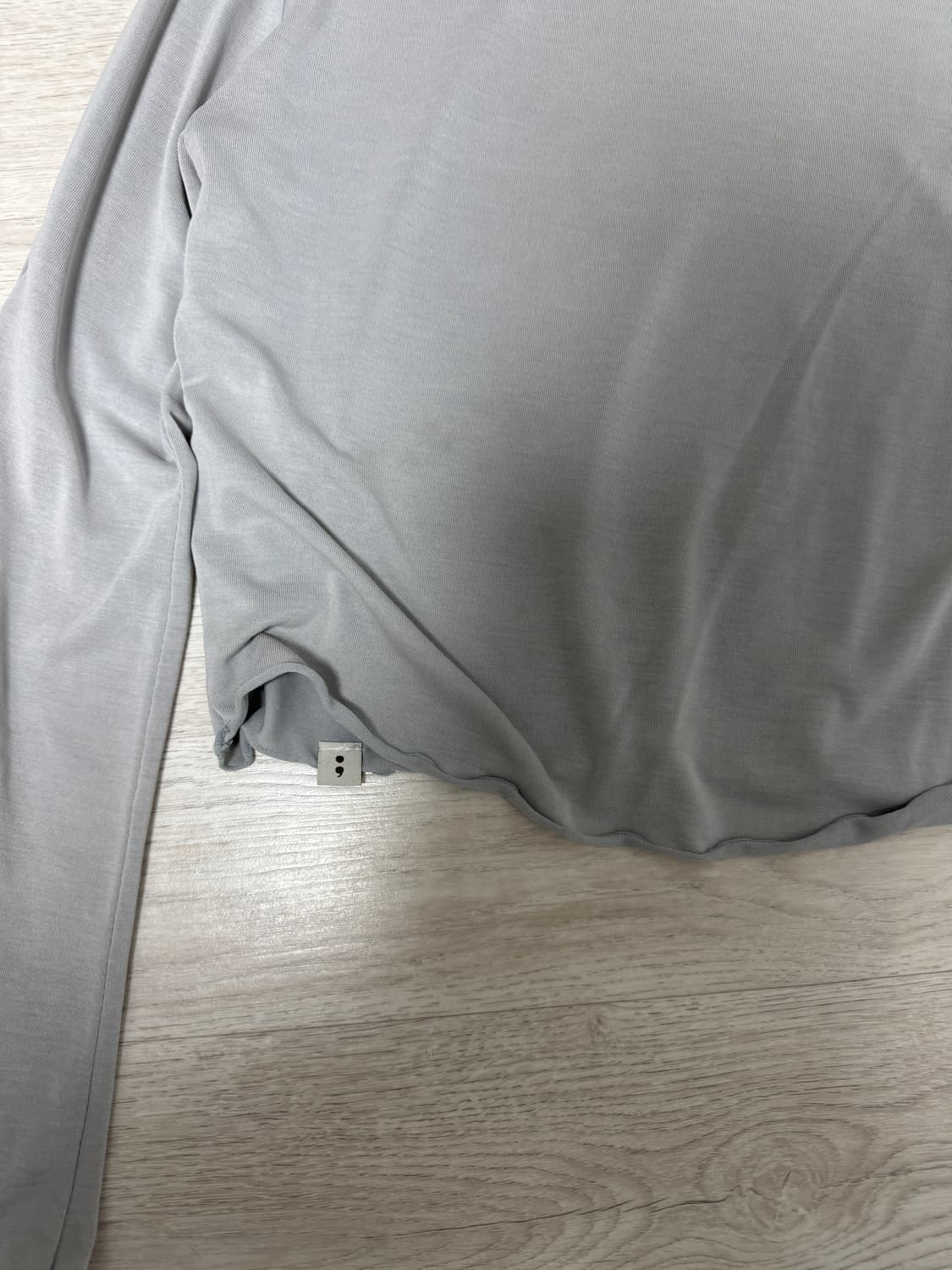 소함소함요가복 프릴보트넥 커버업 라이트그레이 상품이미지4