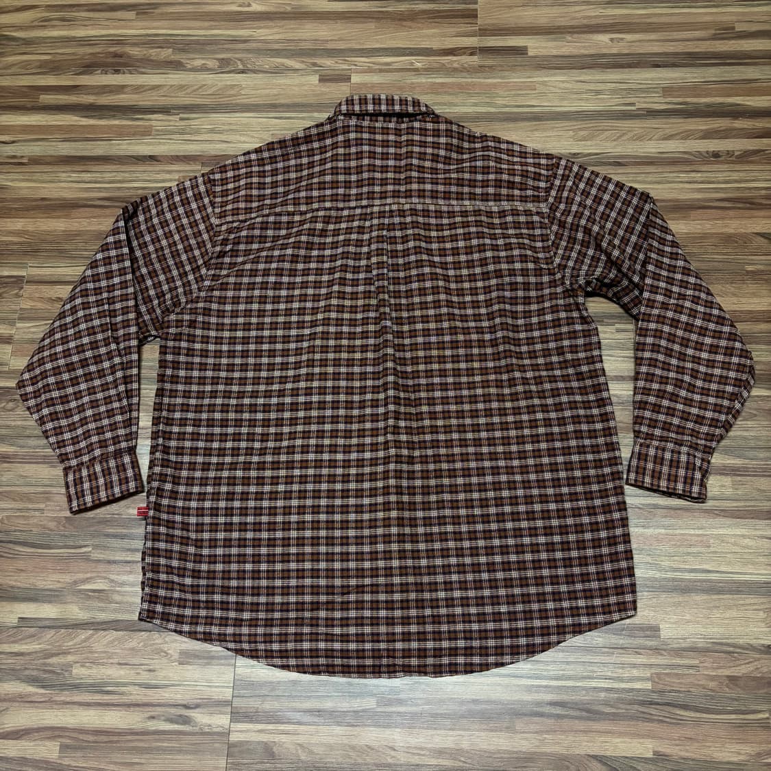 독타운 도그타운 플란넬 옴브레 브라운 체크 스케이터 셔츠 남방 상품이미지6