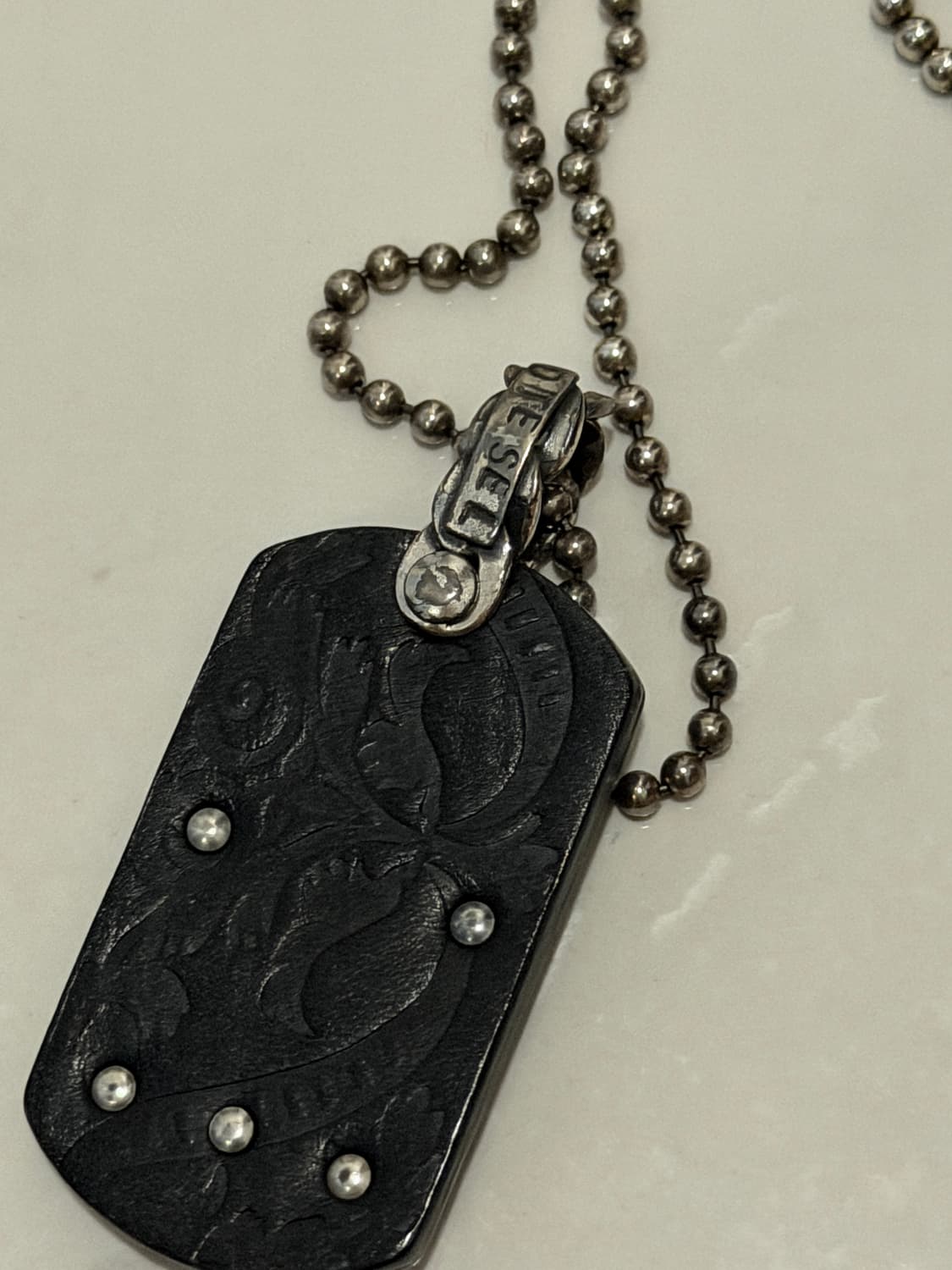 디젤 도그태그 펜던트 목걸이 상품이미지3