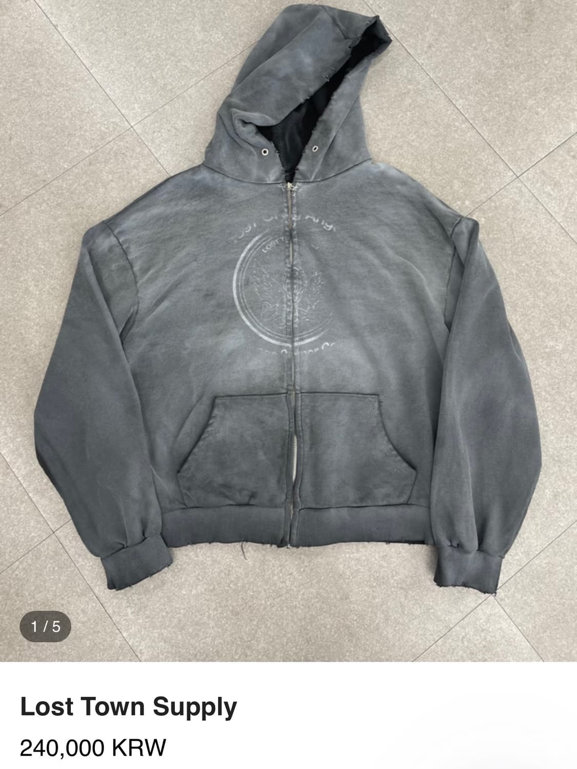 [2] 로스트 타운 서플라이 엔젤 후드 집업 상품이미지1