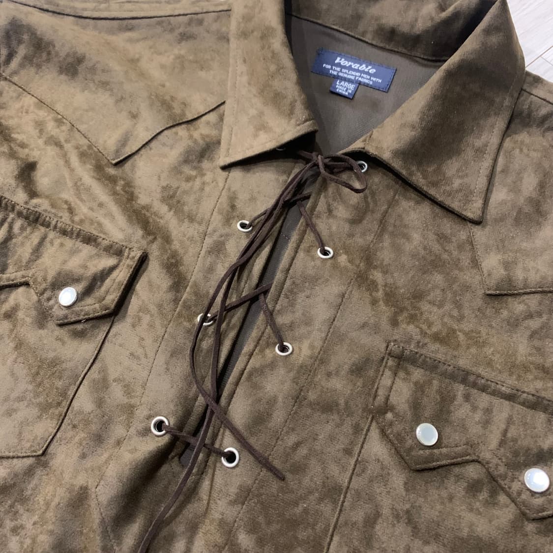 Vorable eyelet western shirts. L 상품이미지5