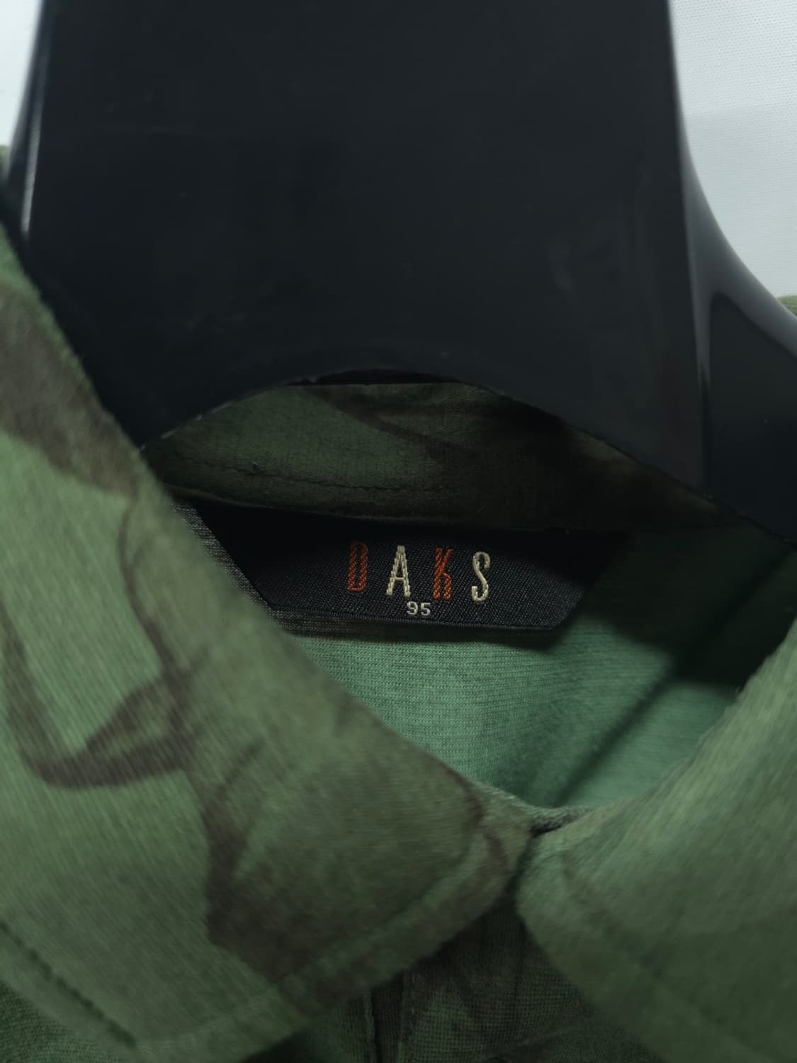 닥스 남성 카키 리프 패턴 하와이안 반팔 카라티(95) 상품이미지6