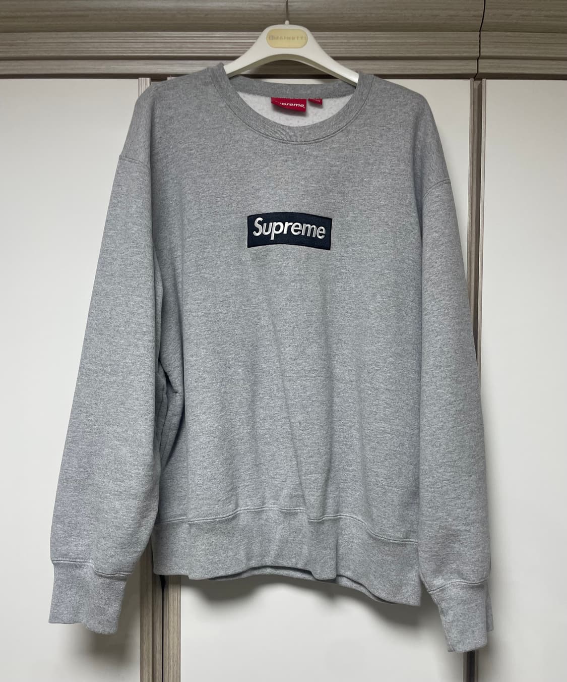 [M] 슈프림 supreme 22fw 박스로고 헤더 그레이 스웻셔츠 상품이미지1