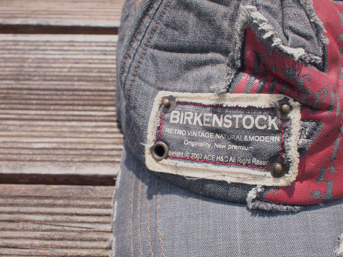 Birkenstock Damaged Denim Ball Cap 상품이미지1