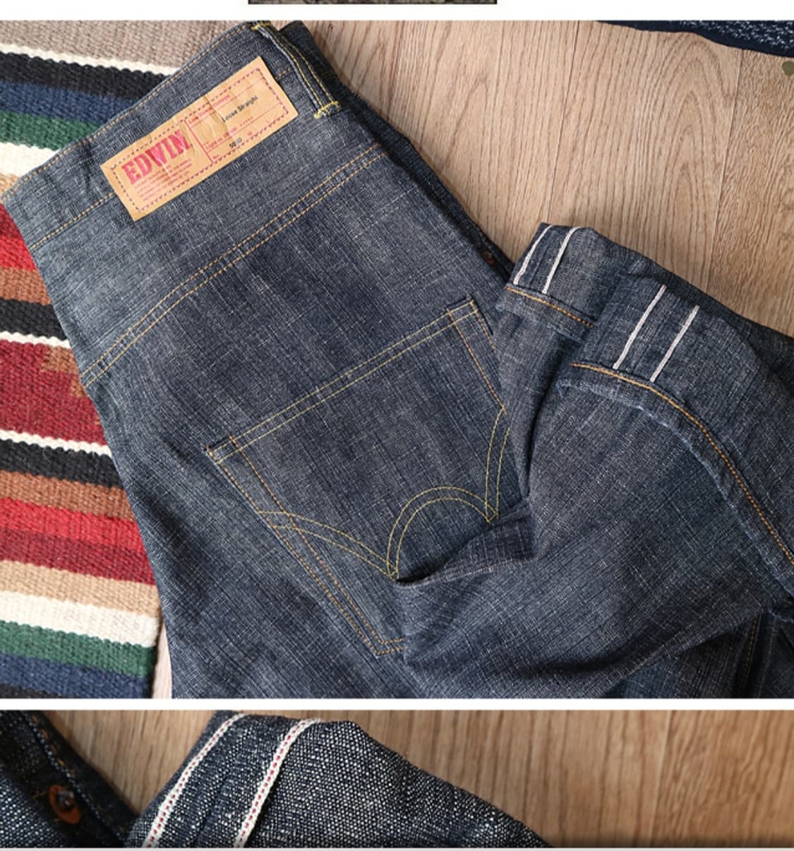  일본판 90S EDWIN 에드윈 505D 셀비지 데님  

최상 컨디션 상품이미지1