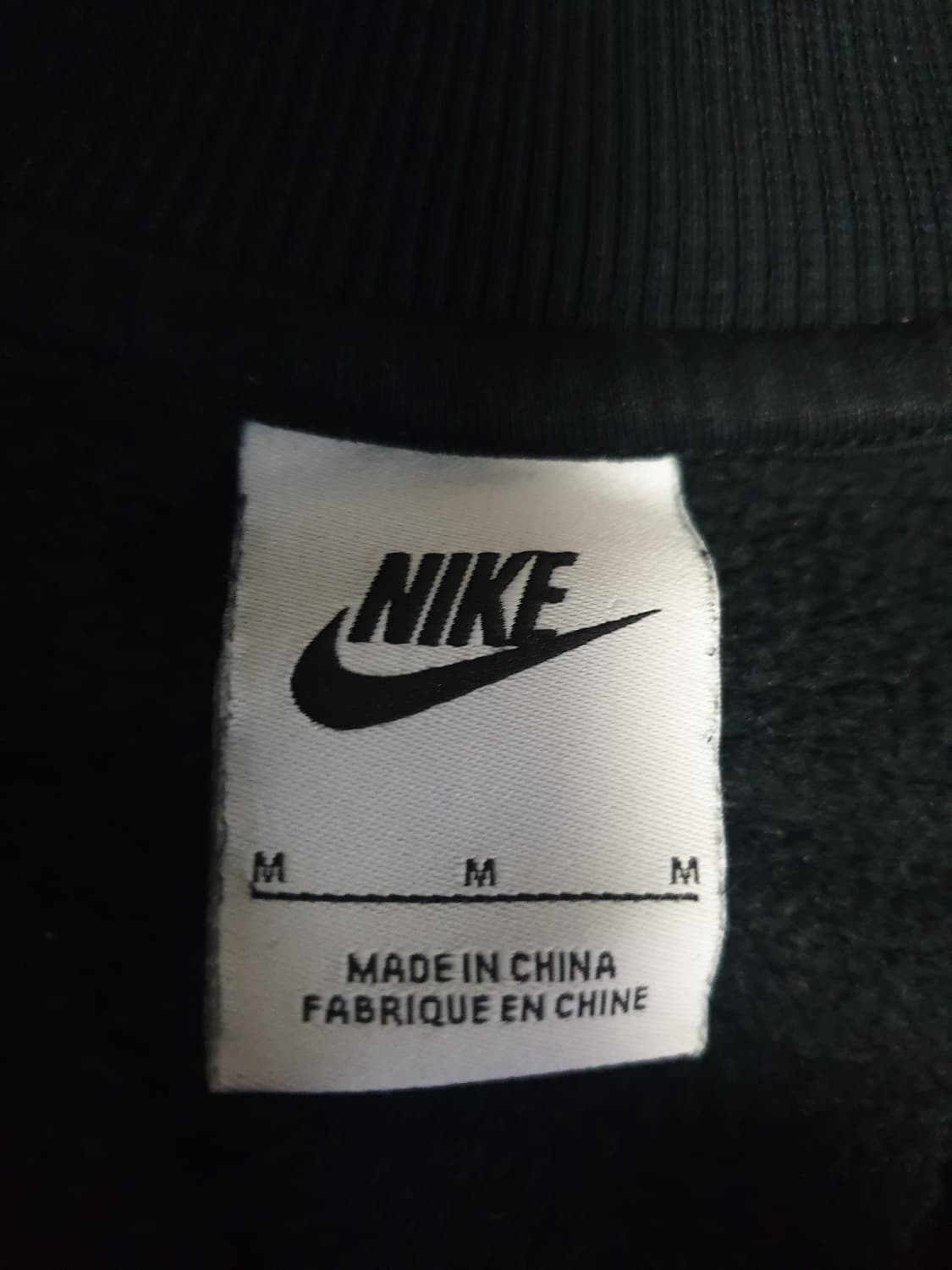나이키 NSW 피닉스 플리스 하프집업 크롭 기모 맨투맨 블랙 (M) 상품이미지3