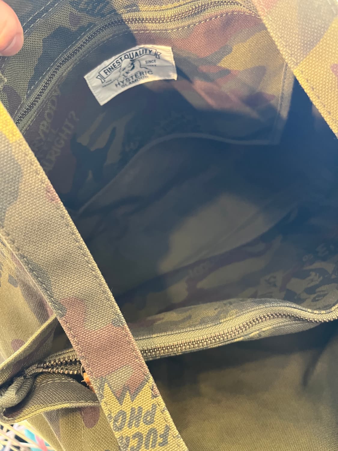 히스테릭 글래머 밀리터리 2way 가방👾 상품이미지8