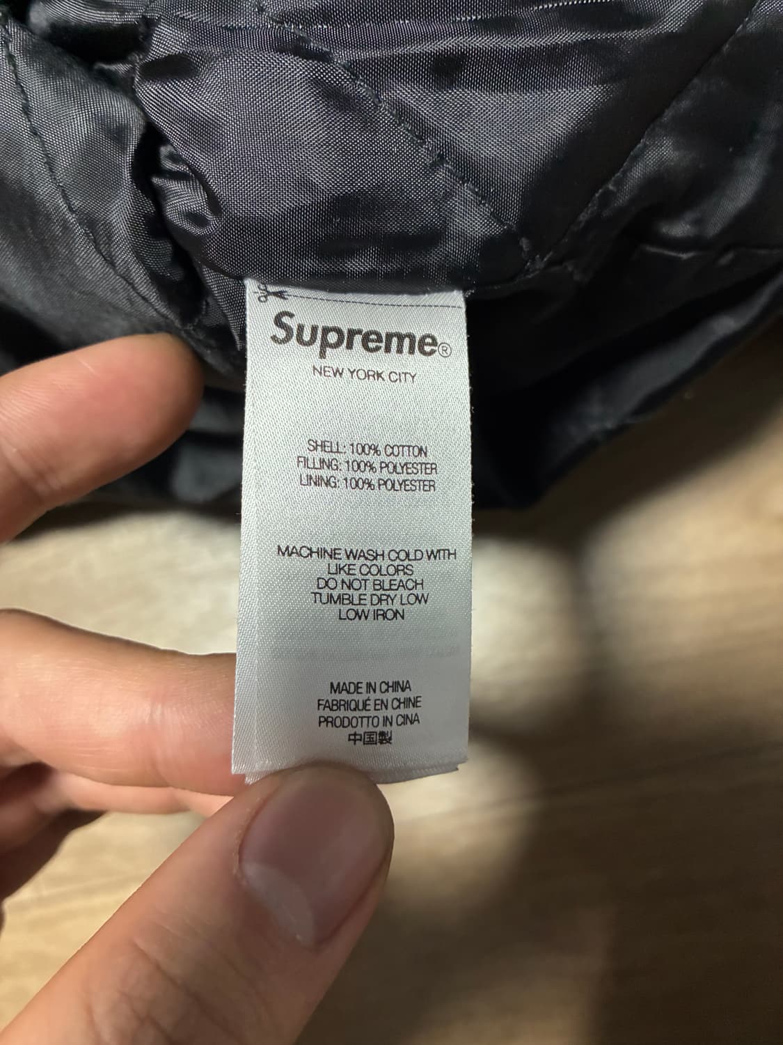 L) 슈프림 플란넬 스냅 체크 퀼팅 셔츠 그레이 블랙 상품이미지7