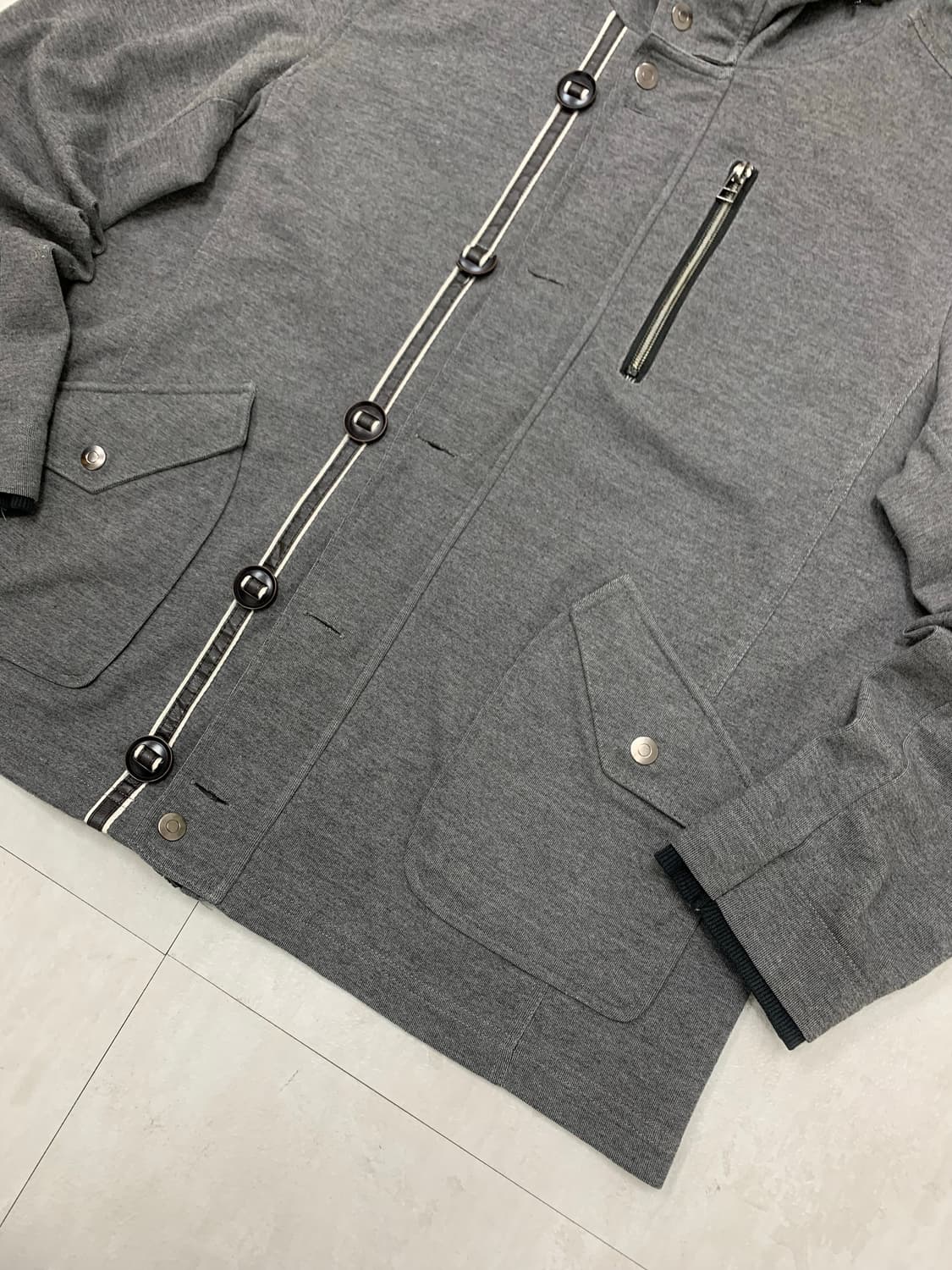 plus one 그레이 후드집업 #41 상품이미지3