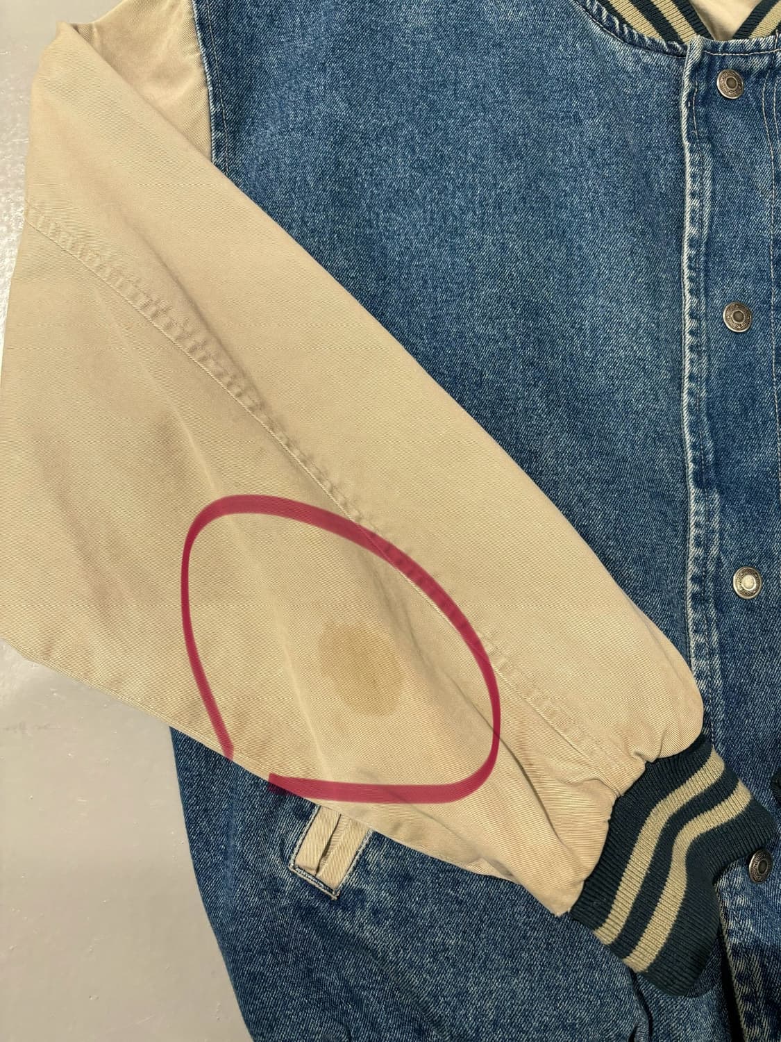 빈티지 데님 베이스볼 자켓 상품이미지9