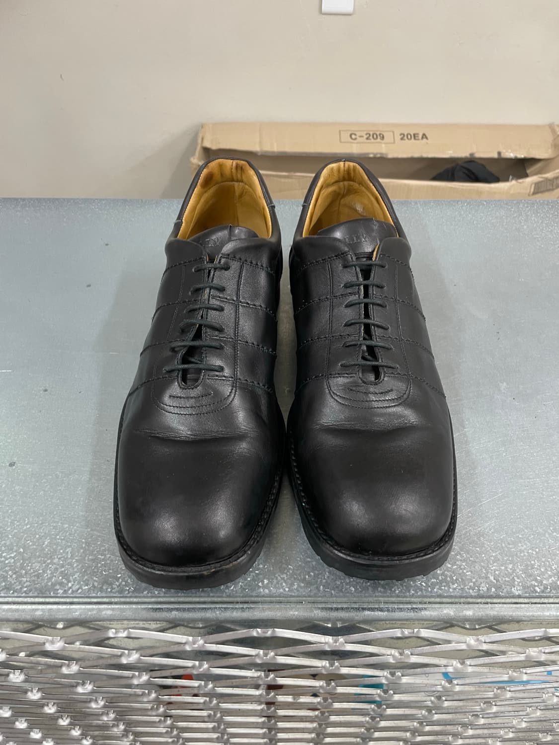 발리 블랙 레더 로퍼 UK9.5 상품이미지5