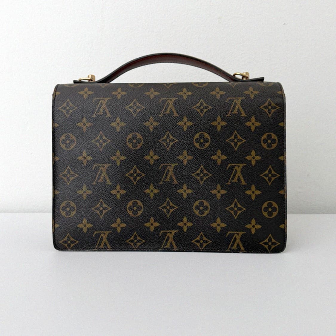 루이비통 모노그램 몽소 플랩 금장 탑핸들 2WAY 토트 크로스백 상품이미지3