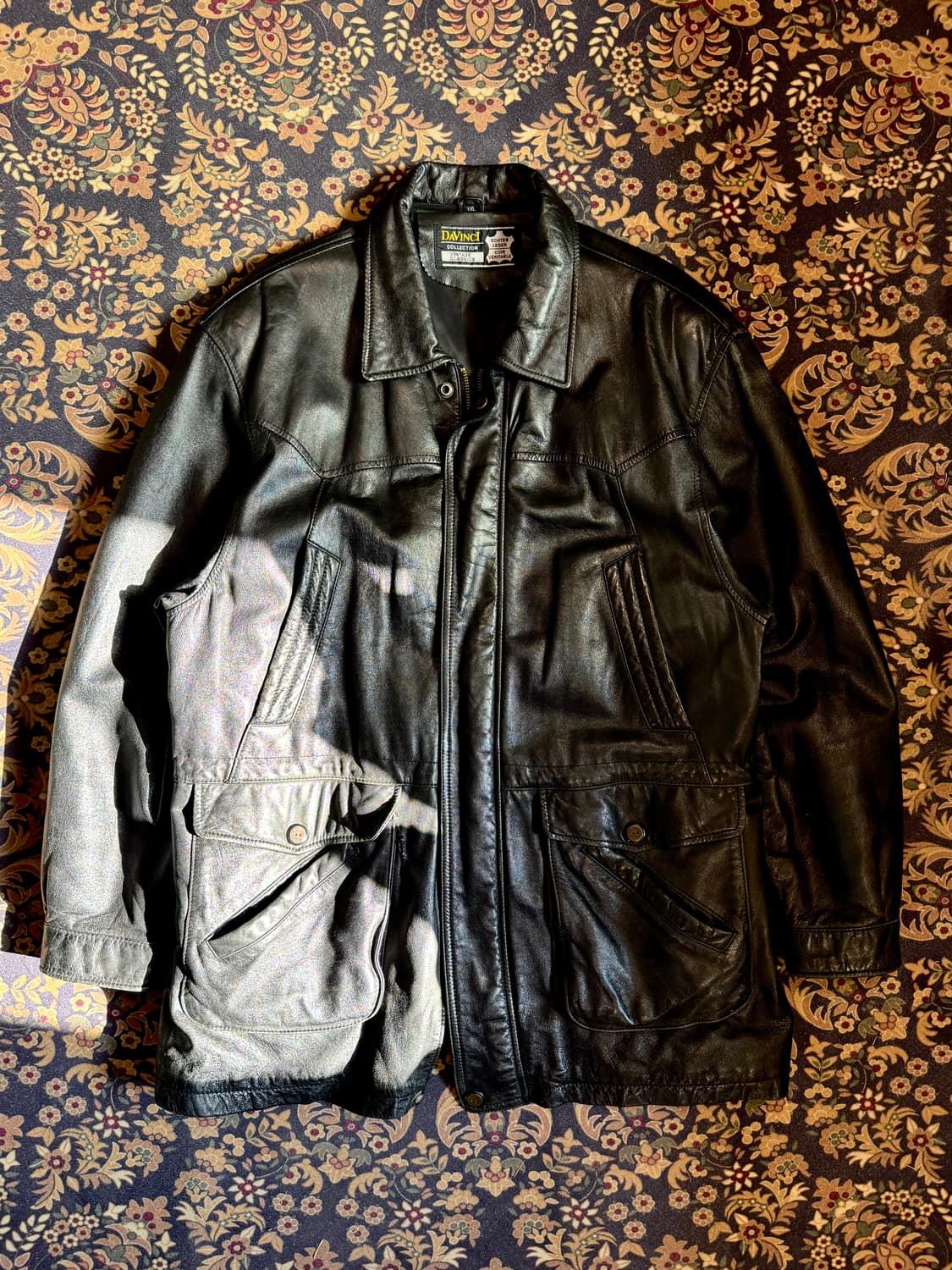 빈티지 레더 헌팅자켓 올드갭 카코트 상품이미지1