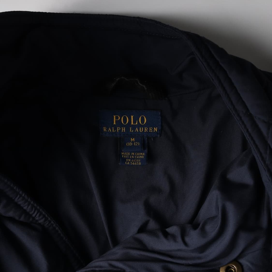 폴로 랄프로렌 클래식 네이비 퀼팅 자켓 M(10-12) 상품이미지6