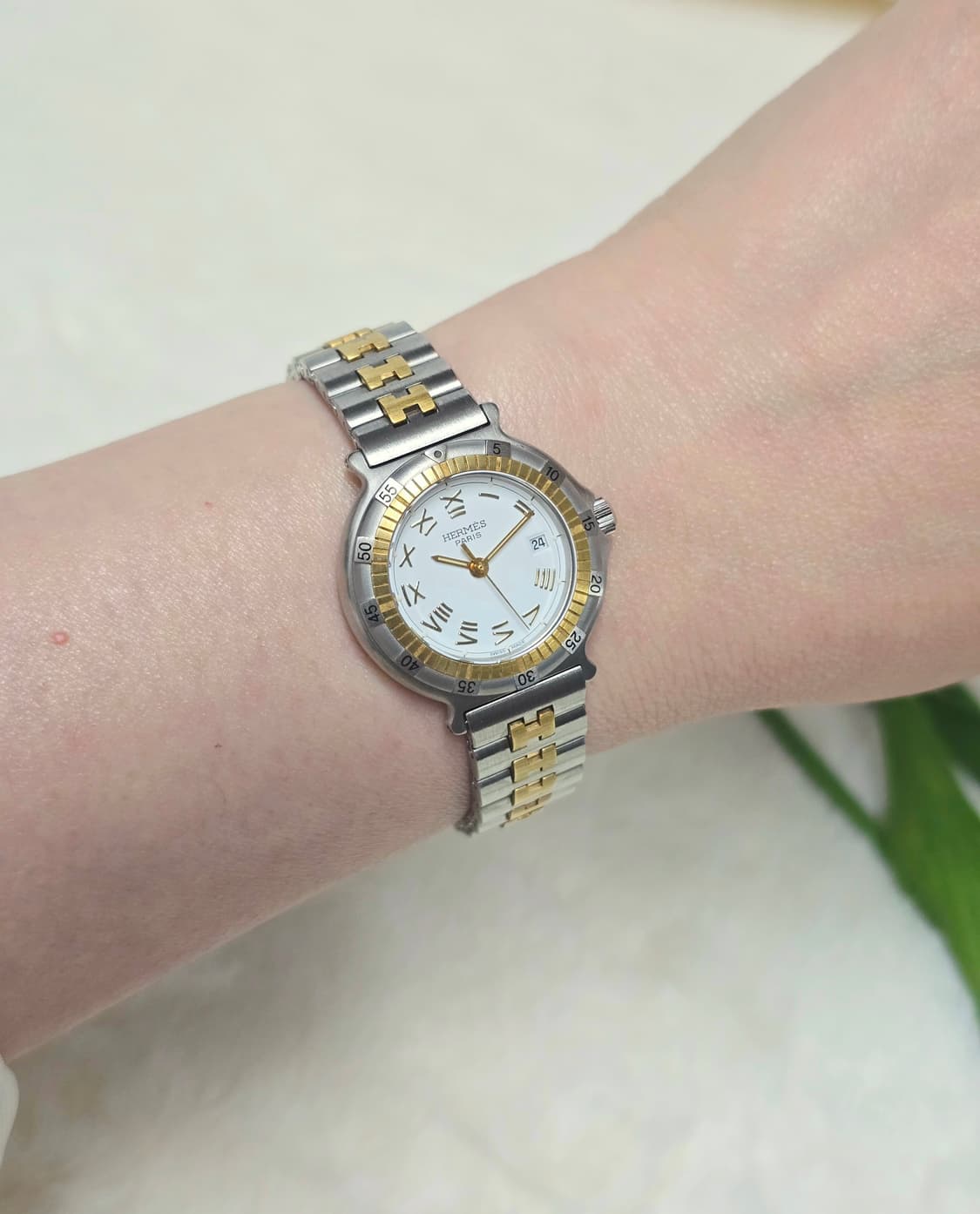 에르메스캡틴니모18k시계  정품 여성용  상품이미지3