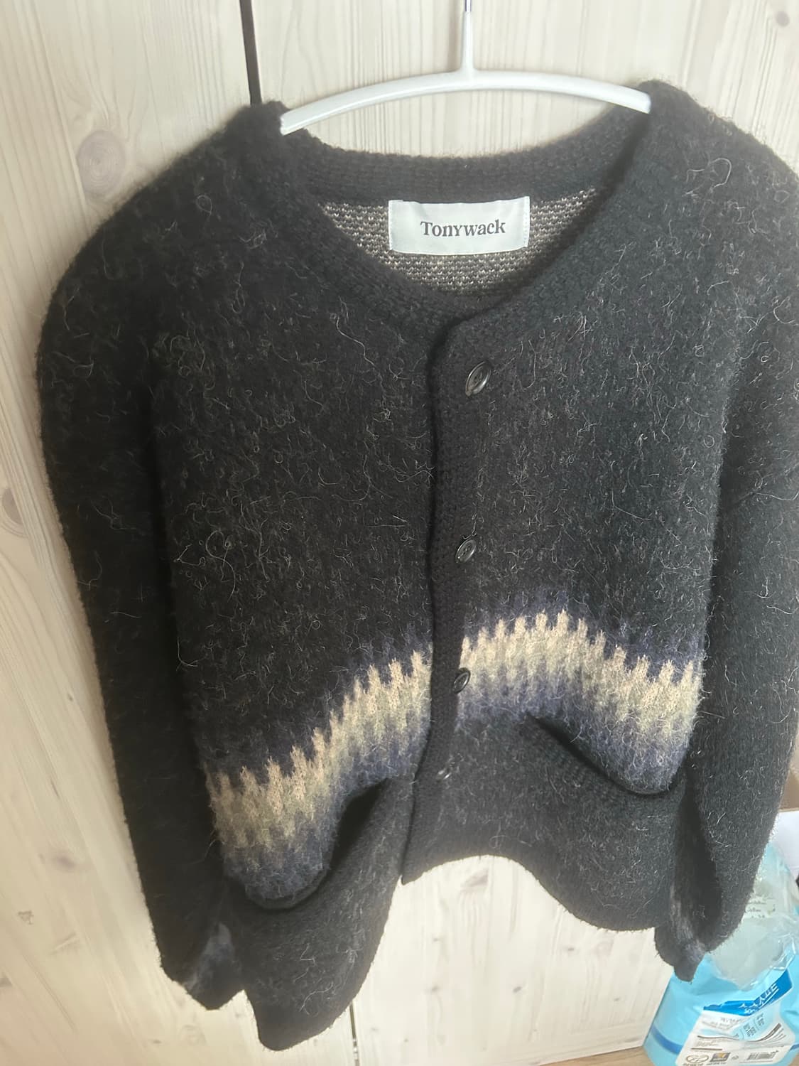 토니웩 Alpaca Jacquard knitted blouson 상품이미지3