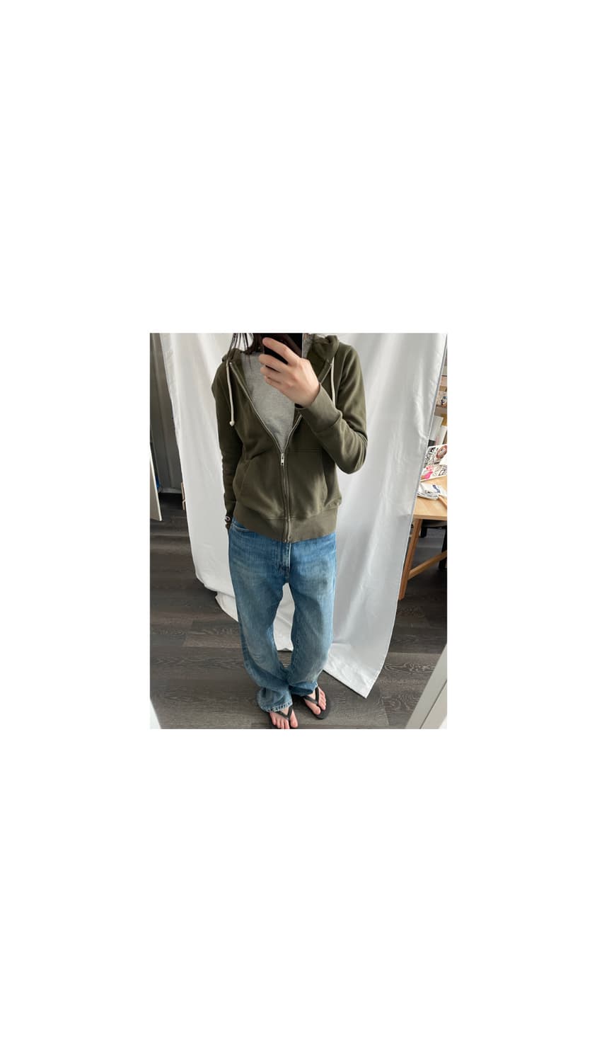 Champion Khaki hood zip up 상품이미지2