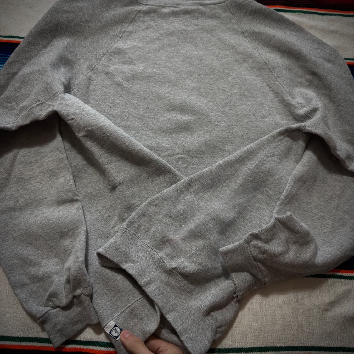 90s USA DISCUS ATHLETIC grey sweatshirt 상품이미지4