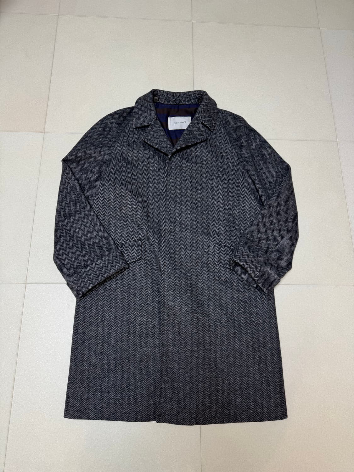 코히어런스 코브 쉐브론 트위드 그레이 M 사이즈 상품이미지1
