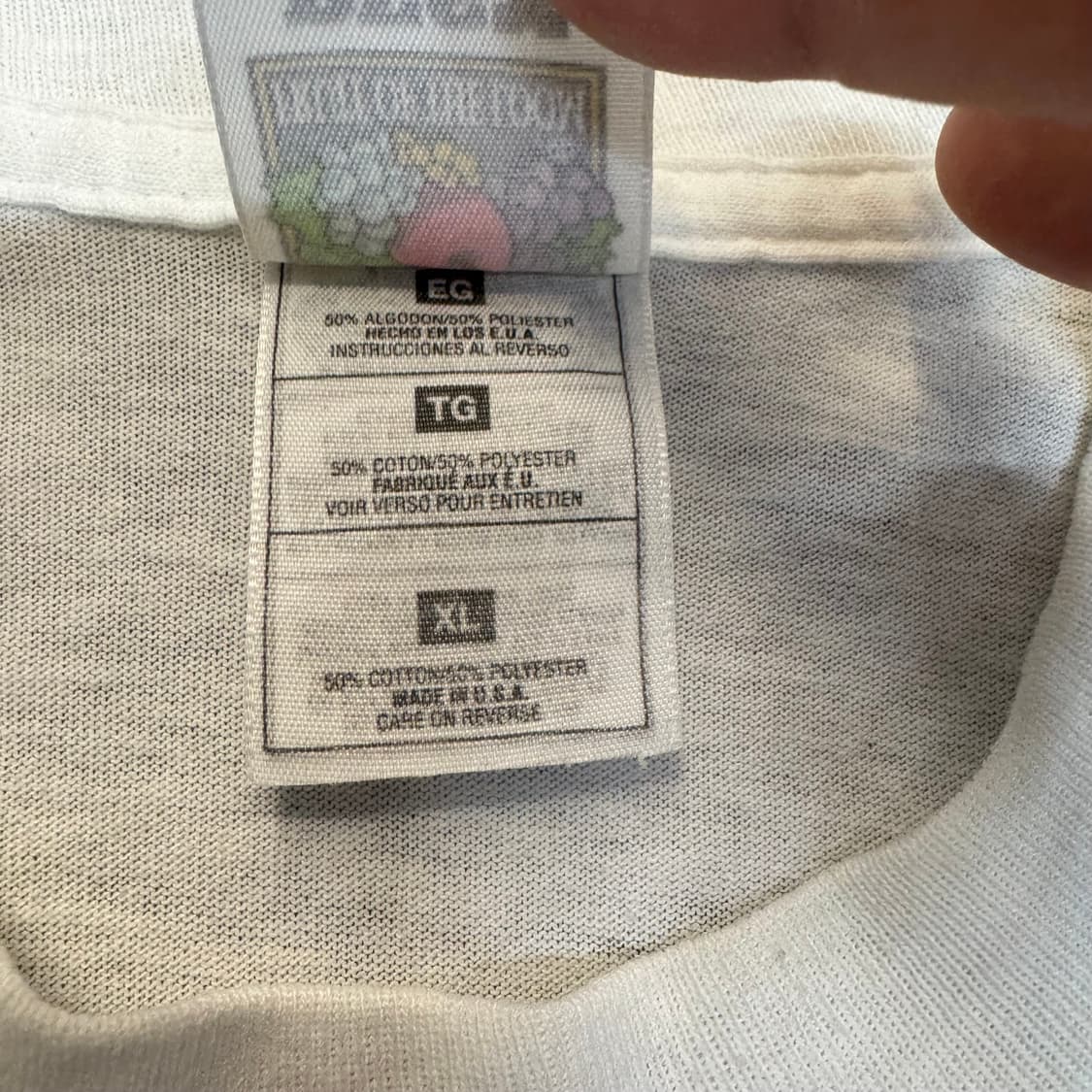 90s 프룻오브더룸 누가복음 롱슬리브 티셔츠 made in USA (XL 상품이미지6