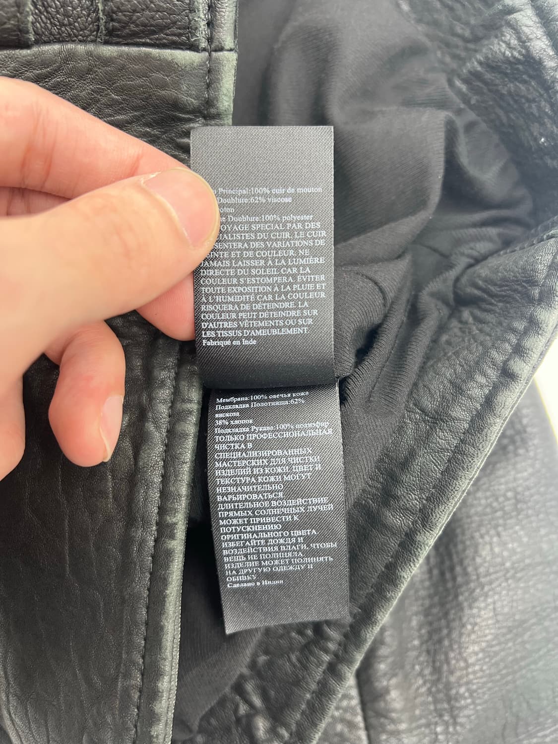 올세인츠 양가죽 레더자켓 상품이미지5