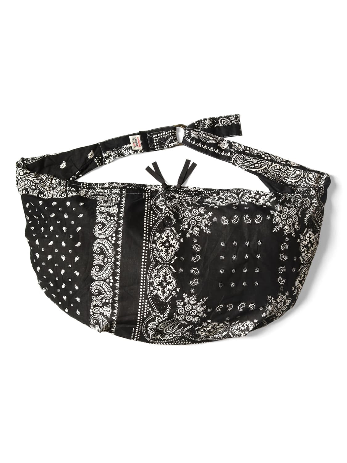 캐피탈 거즈 랫 브랜드 반다나 패치워크 패턴 트랜짓 스너프킨 백 블랙 상품이미지1