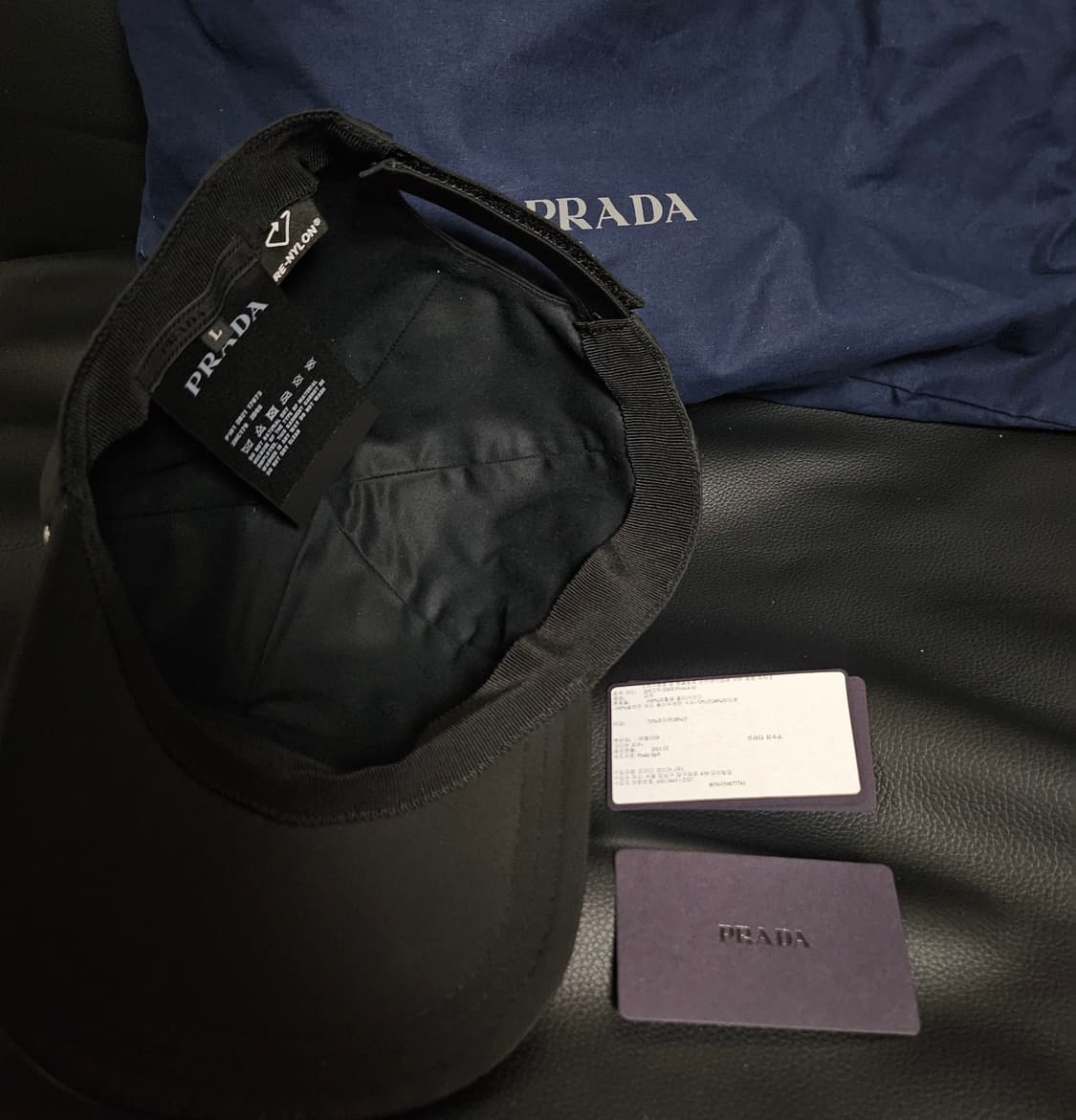 프라다 스터드 리나일론 볼캡 (L) 정품 상품이미지2