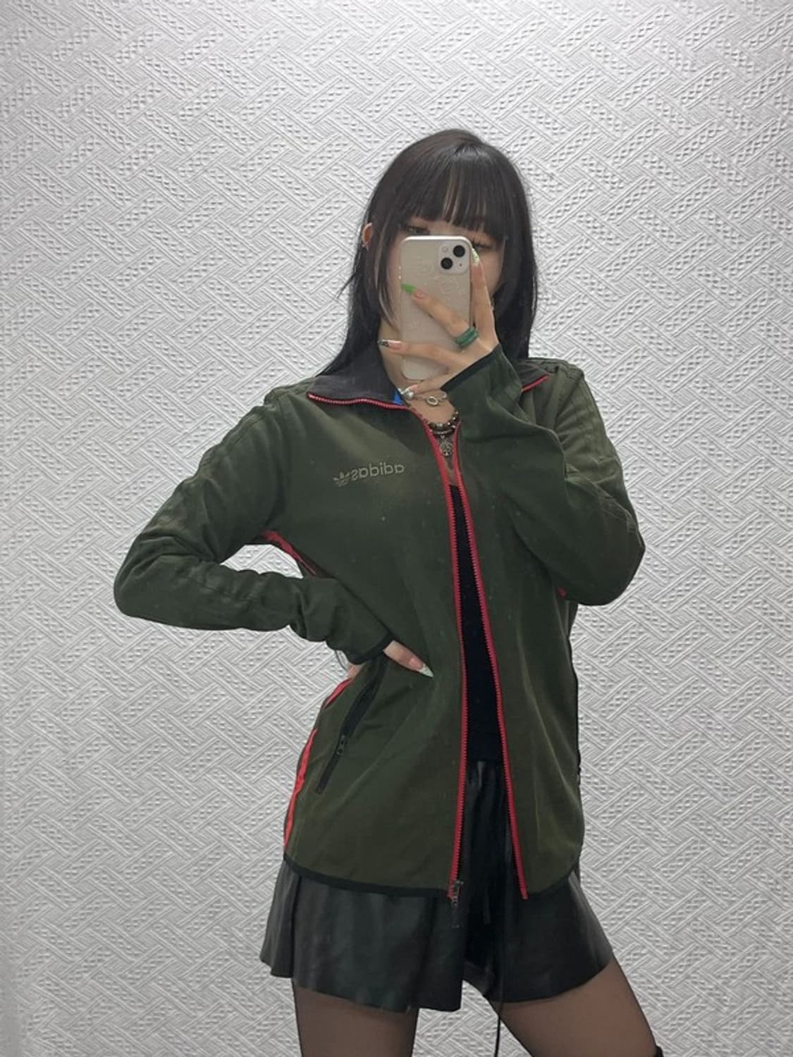 아디다스 레트로 빈티지 말차카키 집업 95 C09333 상품이미지2