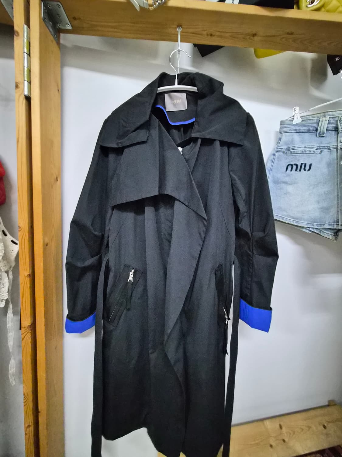 르베이지 바스락 스판 얄상 트렌치코트 상품이미지10