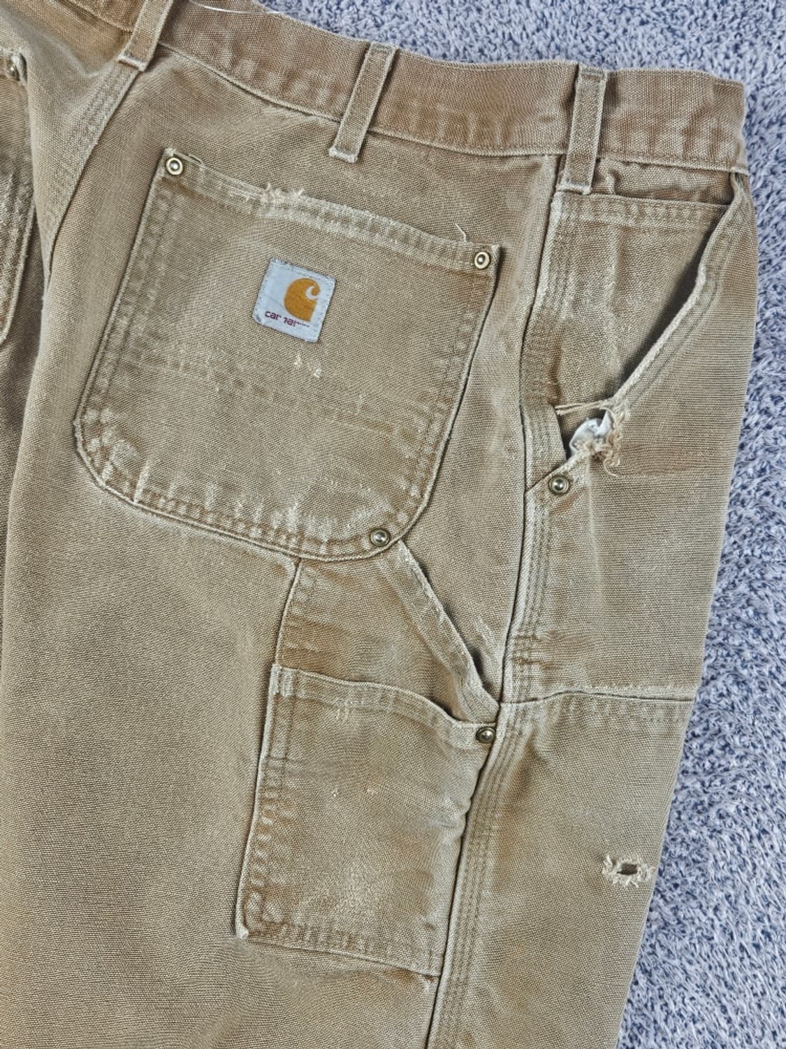 USA 칼하트 덕캔버스 더블니 카펜터 워크팬츠 (32X34)/ 11294 상품이미지8