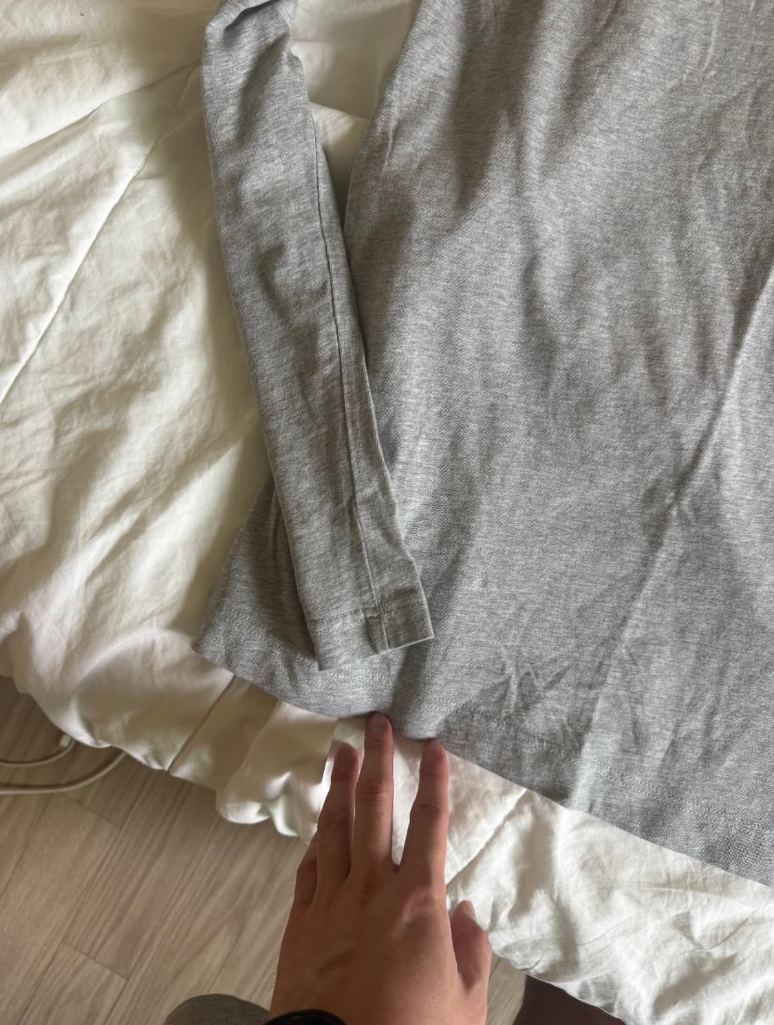 꼼데가르송 셔츠 그레이 롱슬리브 XL 상품이미지2