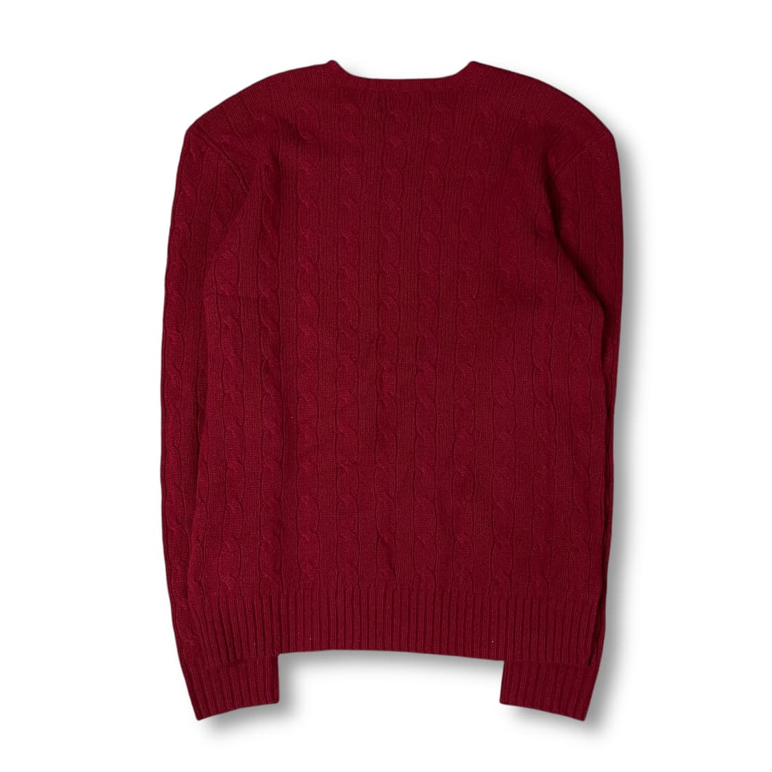 폴로랄프로렌 버건디 꽈배기 긴팔 니트 상품이미지3