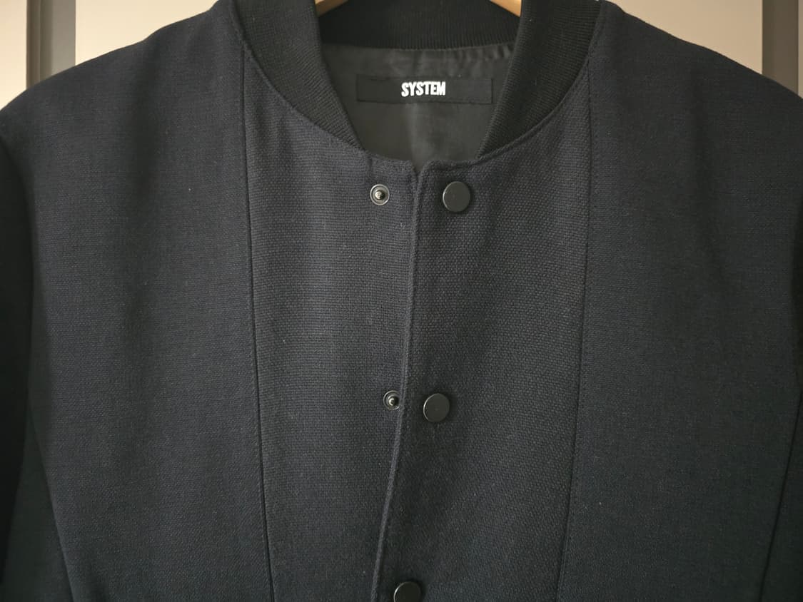 시스템 가죽배색 블루종 자켓. 
싸이즈 95  남자. 상품이미지2