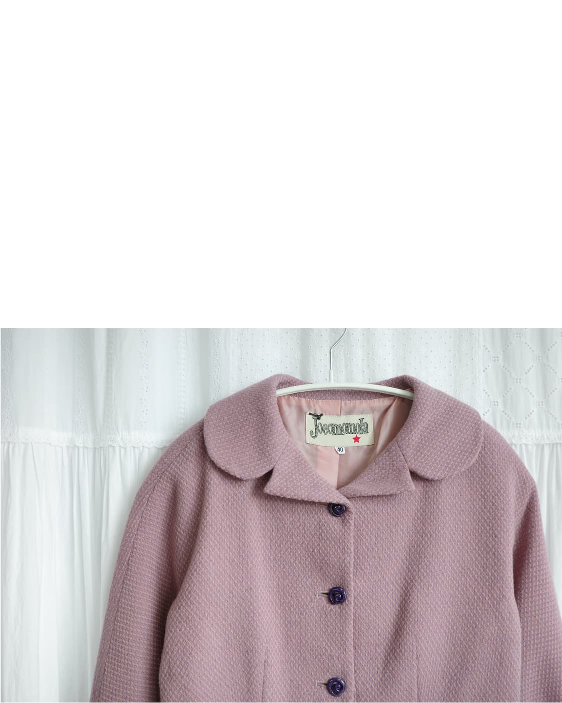 Deep pink round coat 상품이미지3