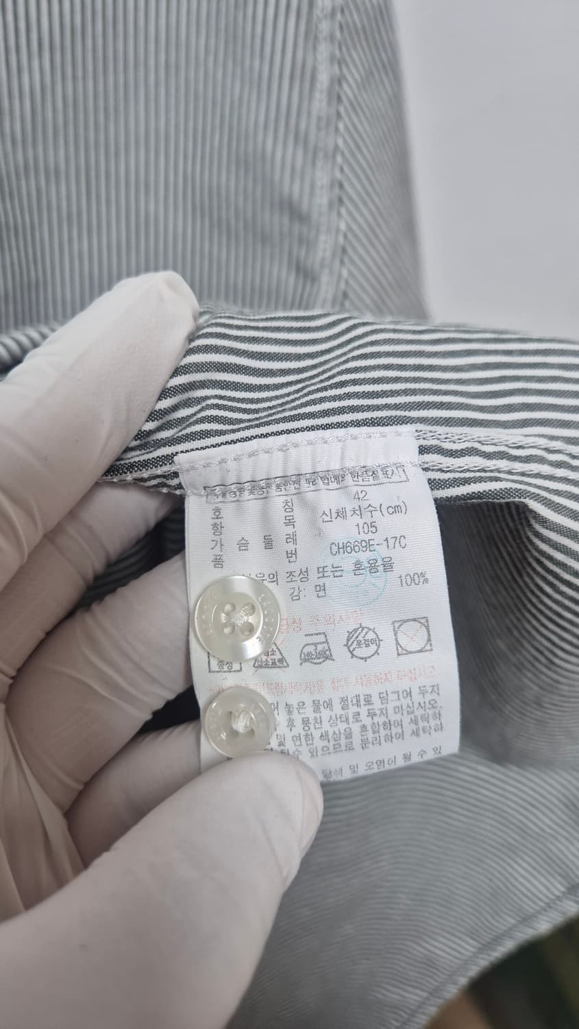 라코스테 스트라이프 셔츠 상품이미지4