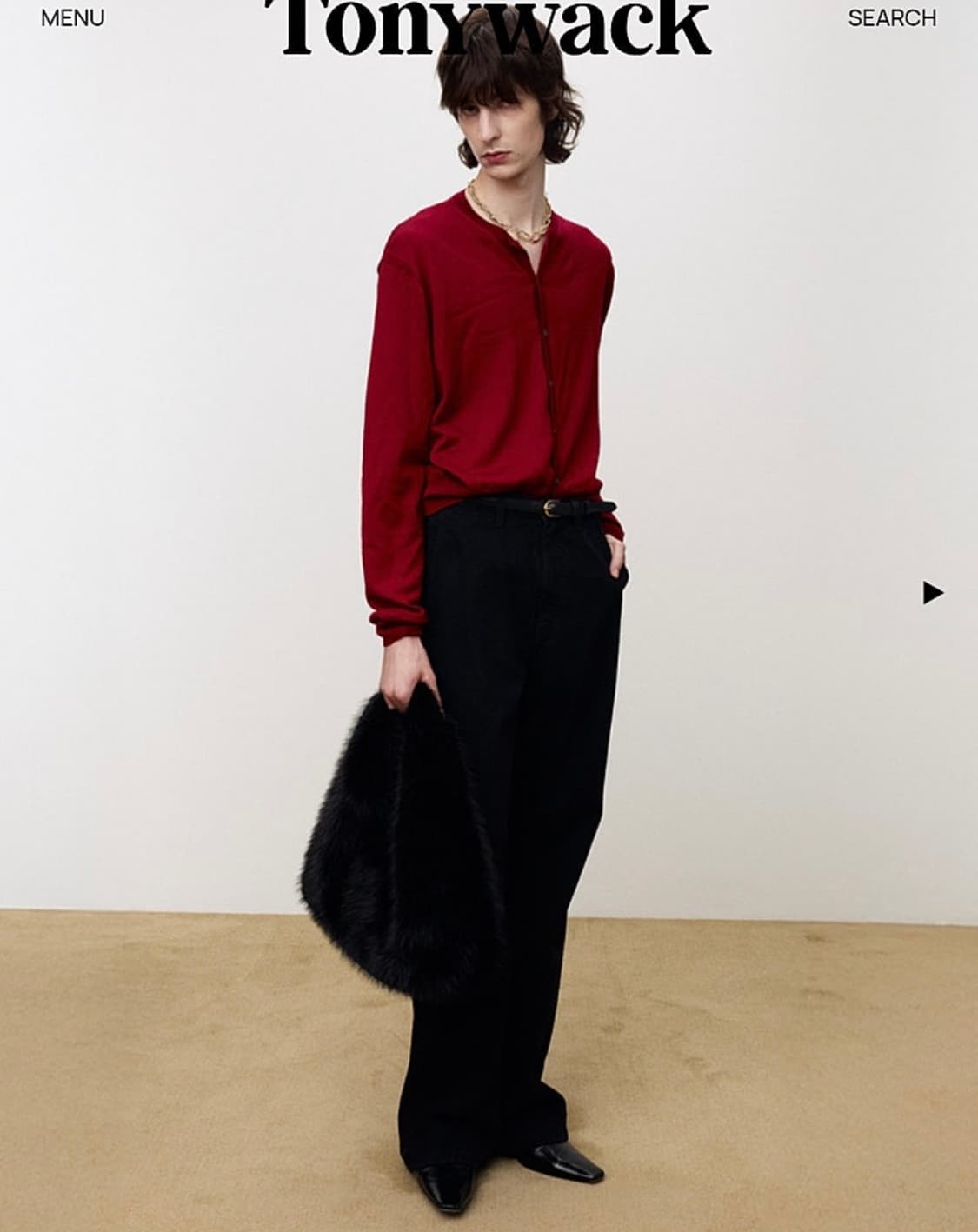 [XL] 토니웩 슈퍼파인 울 크루넥 가디건 상품이미지1