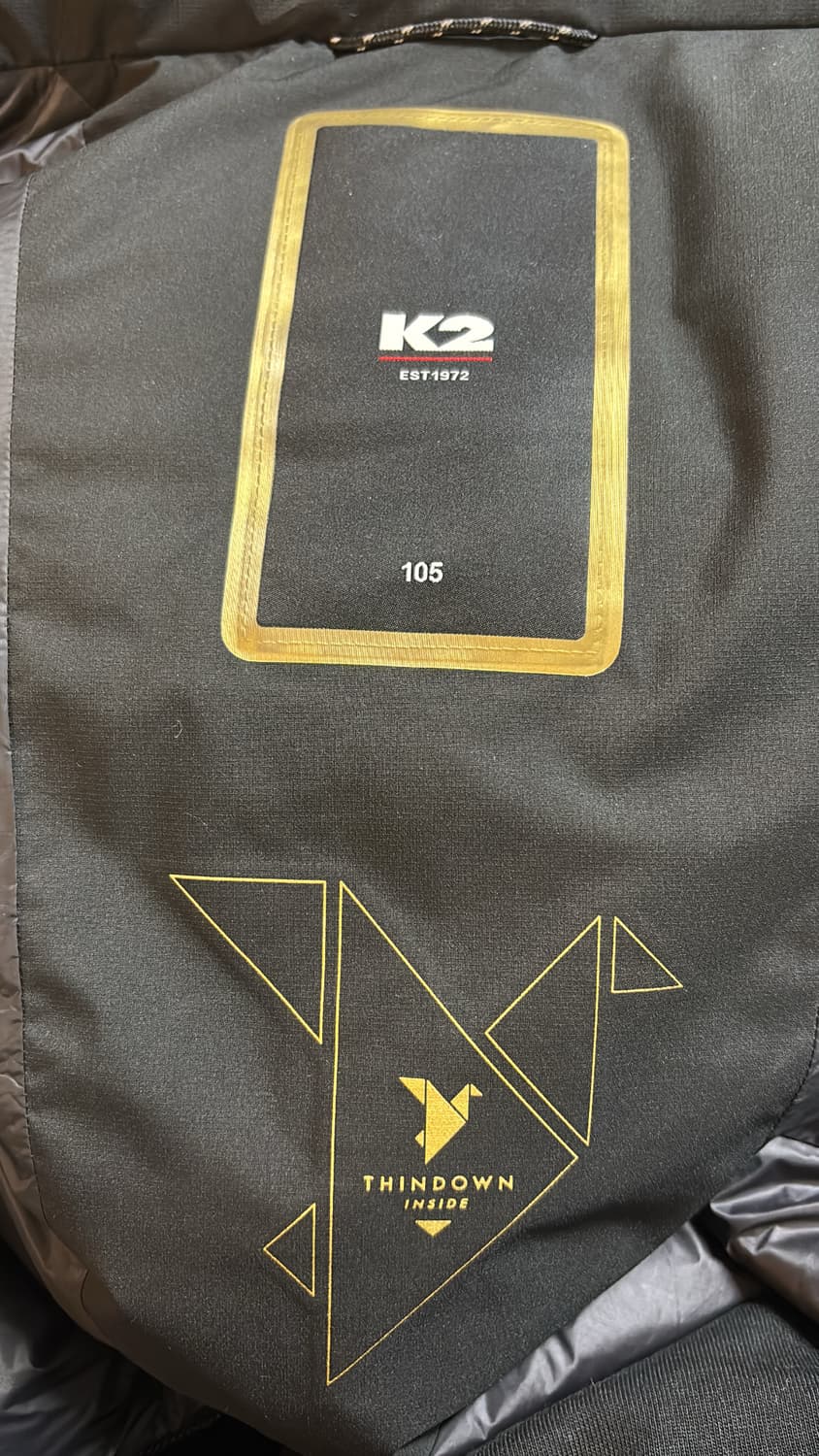 (새 상품급) K2 블랙 패딩 kmw24527Z106 상품이미지4