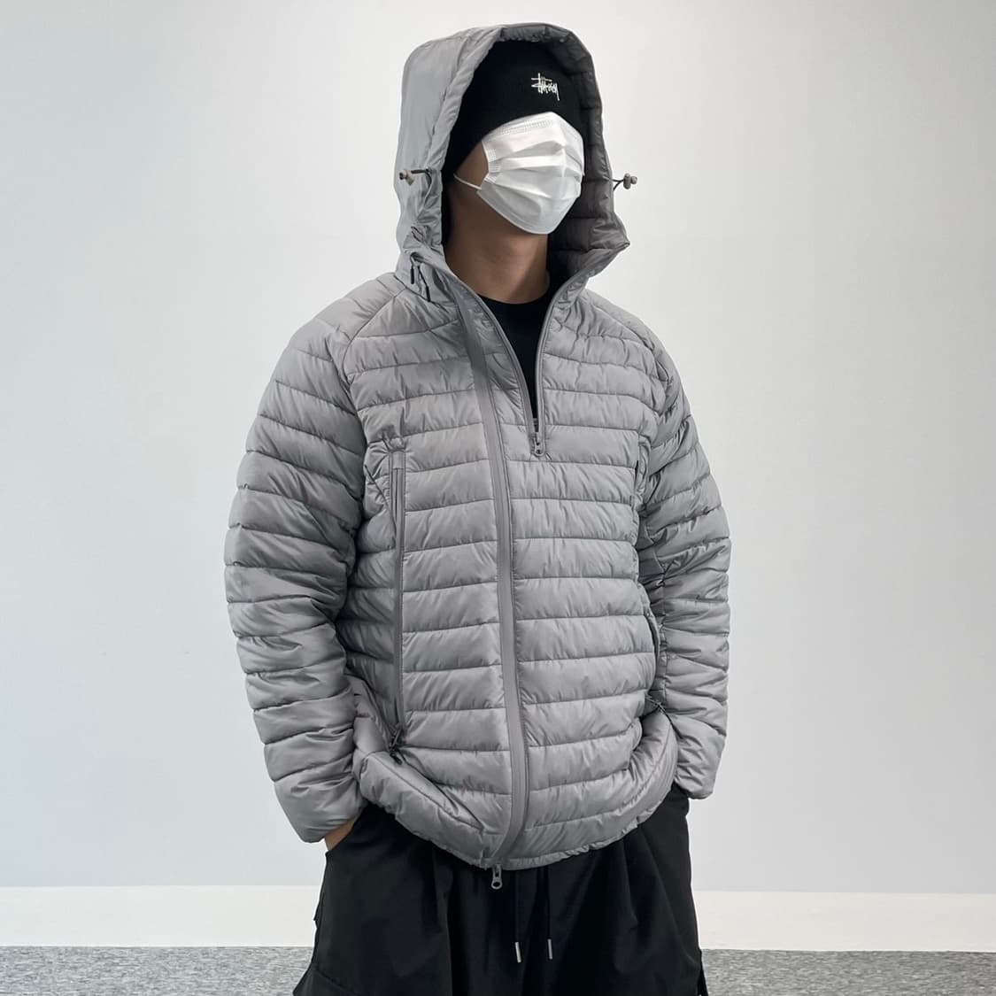 2way지퍼 경량패딩(새상품) 상품이미지2