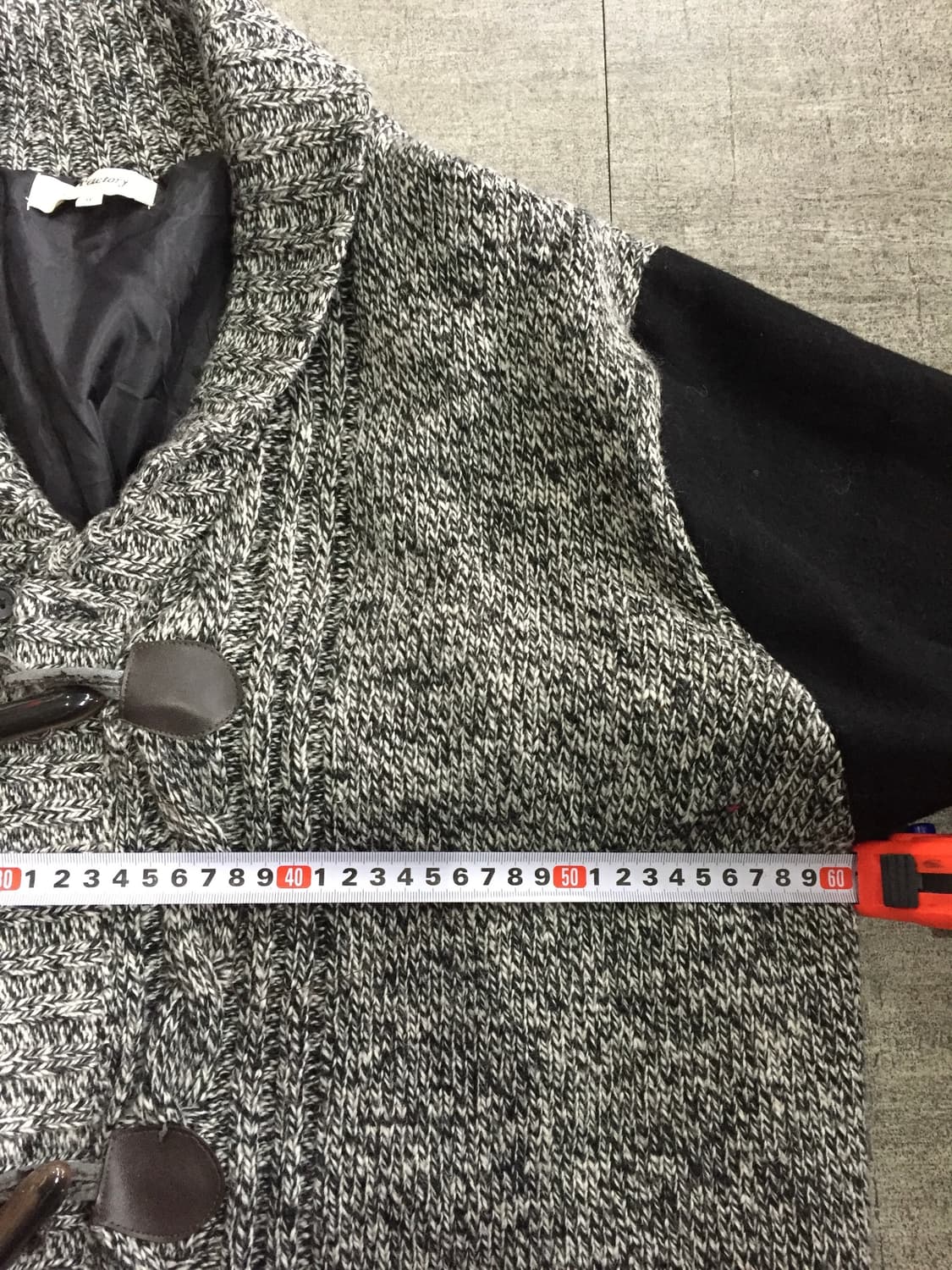 일본빈티지 Bcfactory 올드스쿨아메카지 혁오풍 더플코트니트가디건 상품이미지4