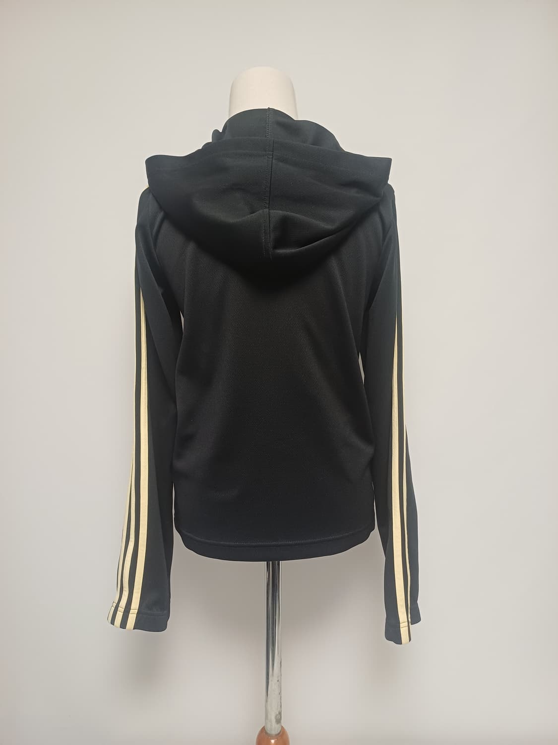 여성 아디다스 블랙-골드 3Stripes 후드 집업 [90] 상품이미지3